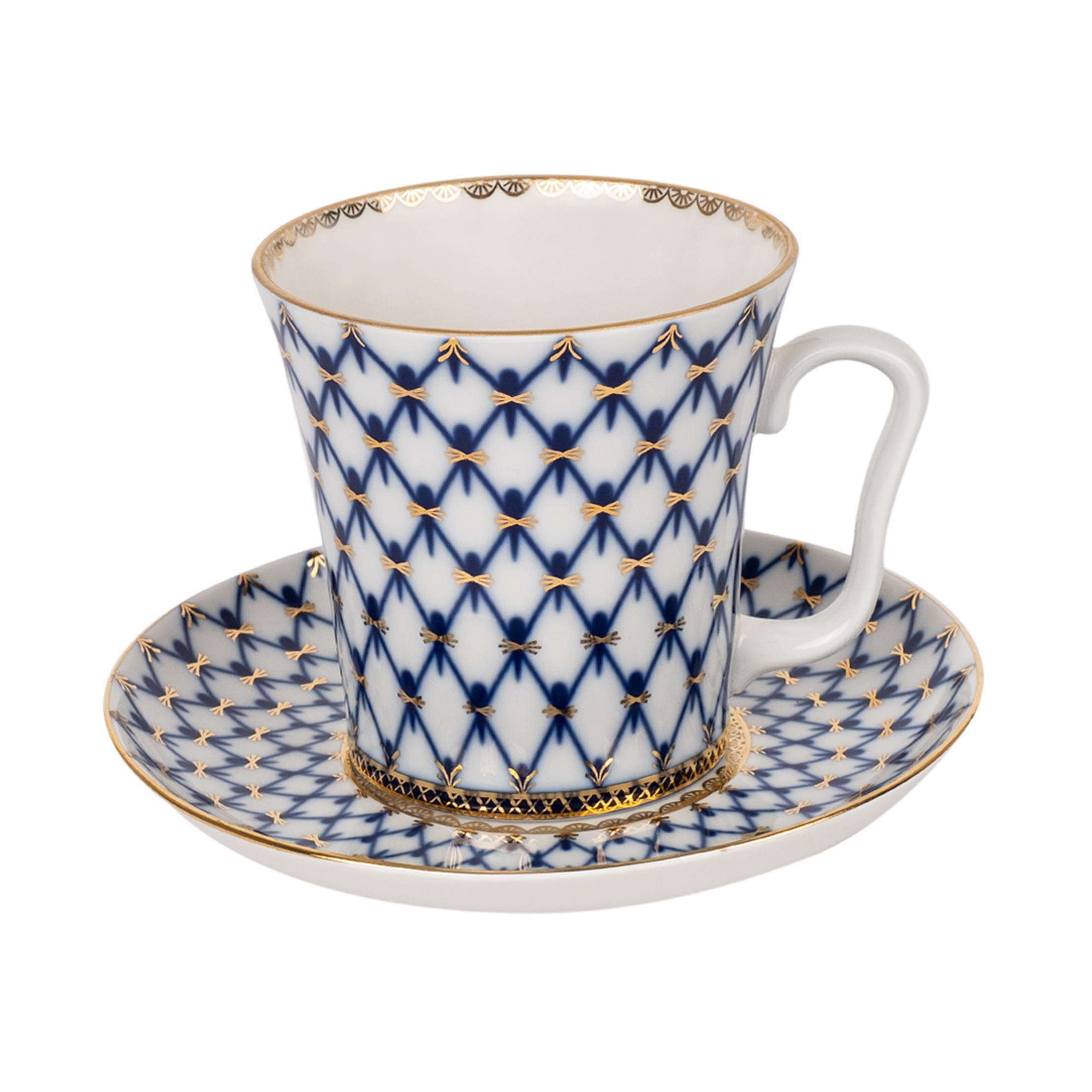 IMPERIAL PORCELAIN Mug 360 ml Cobalt net Blue