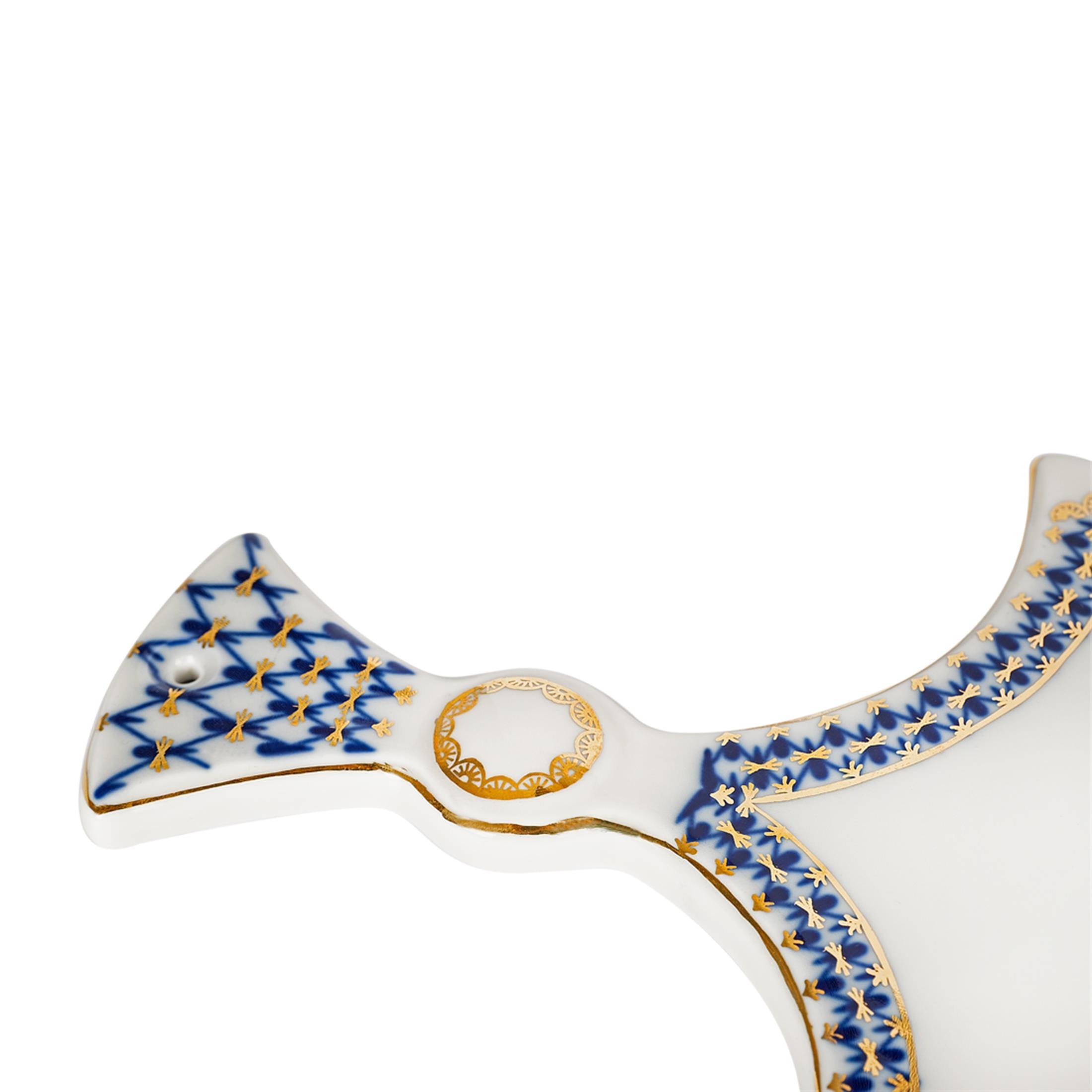 IMPERIAL PORCELAIN Peynir Tabağı 33,5 cm Cobalt net Mavi