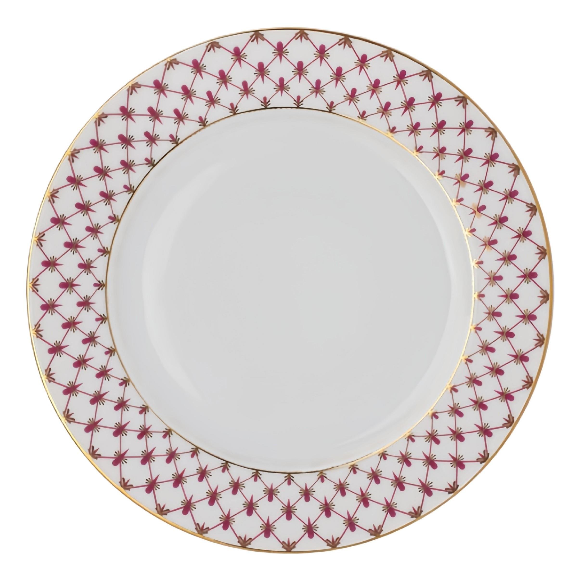 IMPERIAL PORCELAIN Yemek Servis Tabağı 27 cm Net-blues Pembe