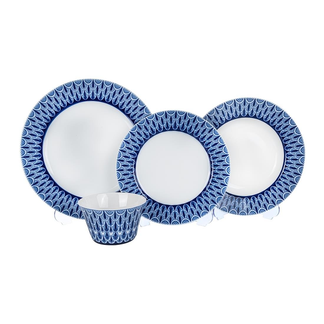 MPERIAL PORCELAIN Yemek Servis Takımı 27 cm Azhur
