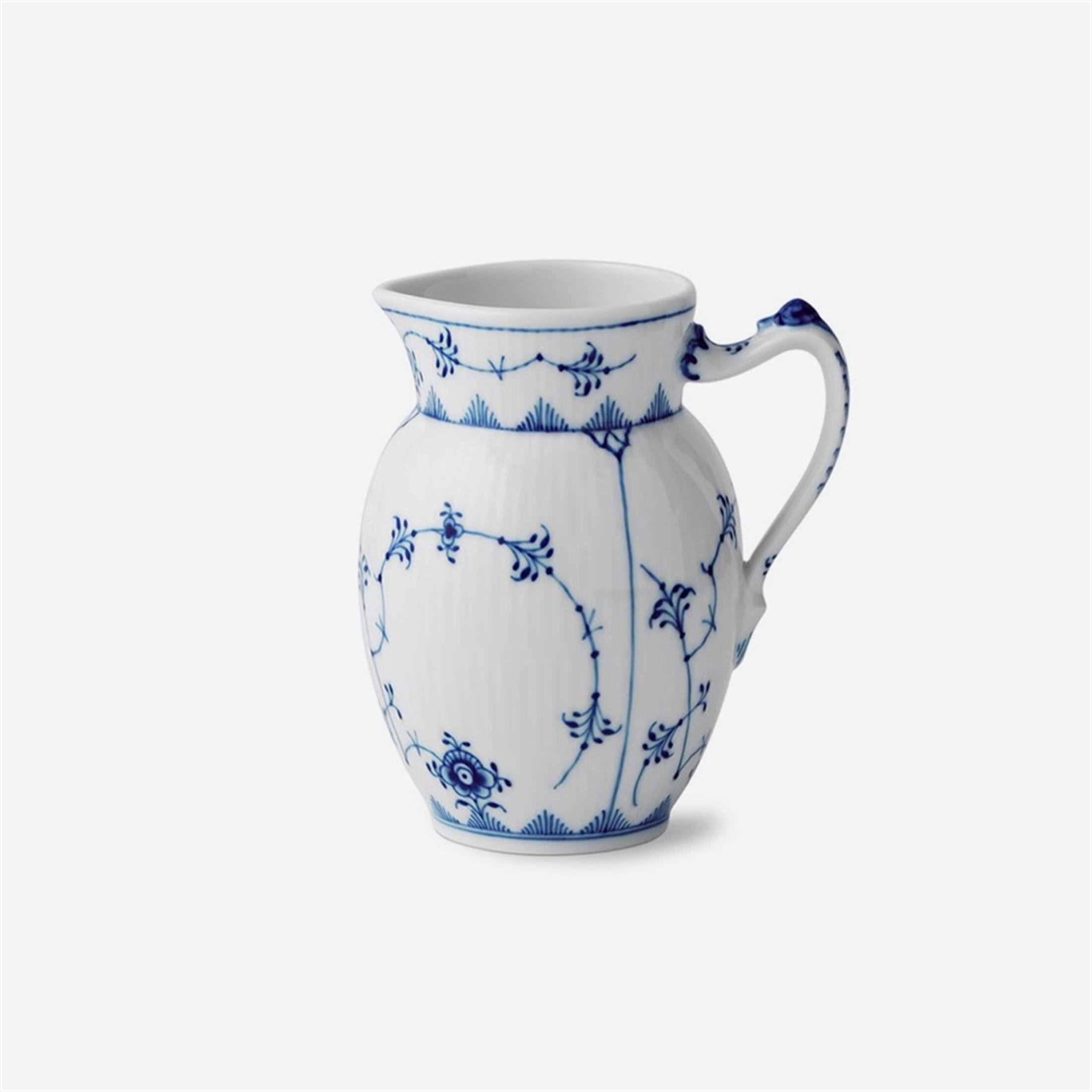 ROYAL COPENHAGEN Jug 380 ml Blue Fluted Plain