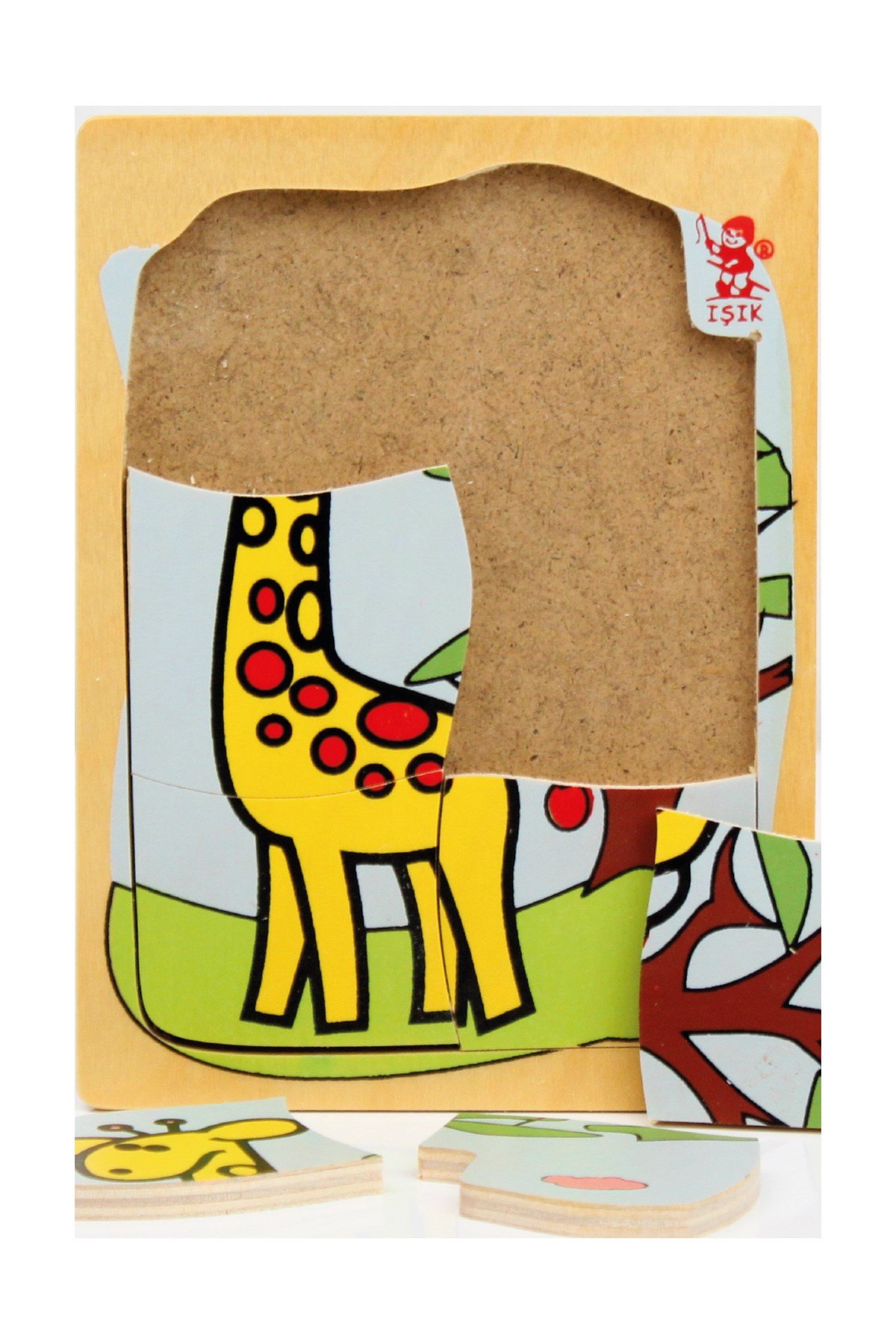Zürafa Ahşap Puzzle, Puzzle, Bebekler ve Çocuklar için Doğal Ahşap  Oyuncaklar ve Puzzler, Ahşap Oyuncak Üreticisi Işık Yayın Oyuncak