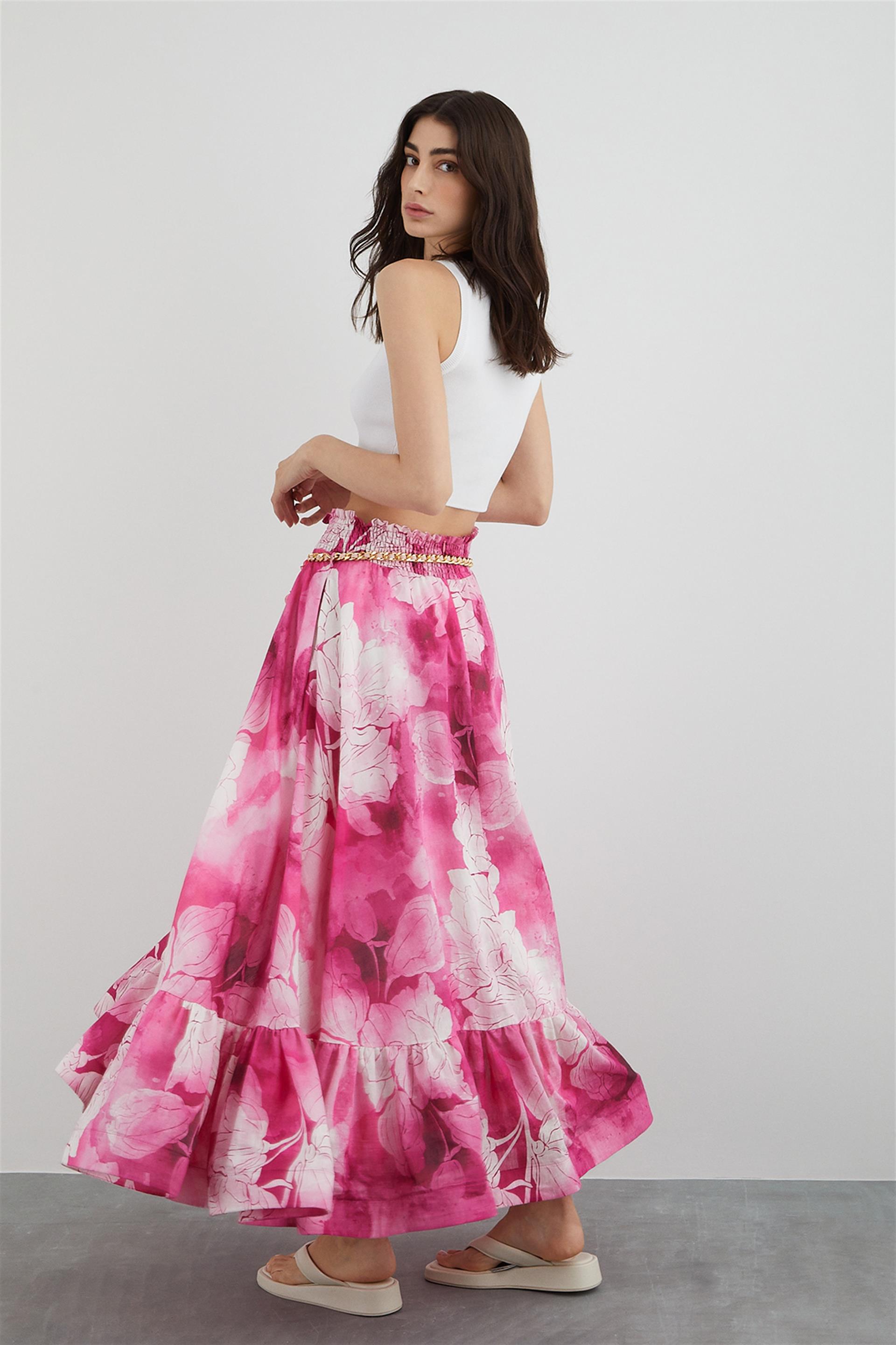 スカート LIVIANA CONTI Woman Skirt Pink L5SR26 RIC11 Summer Collection: Elegant Skirts | Liviana Conti
