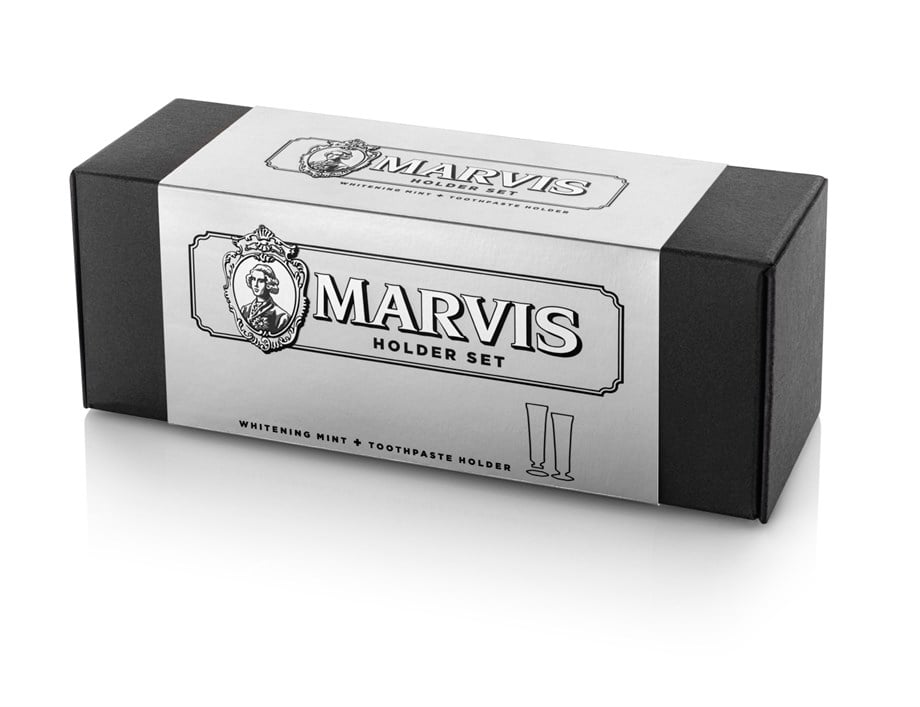Marvis Diş Macunu ve Tutacağı Seti Beyazlatıcı 85 ml.