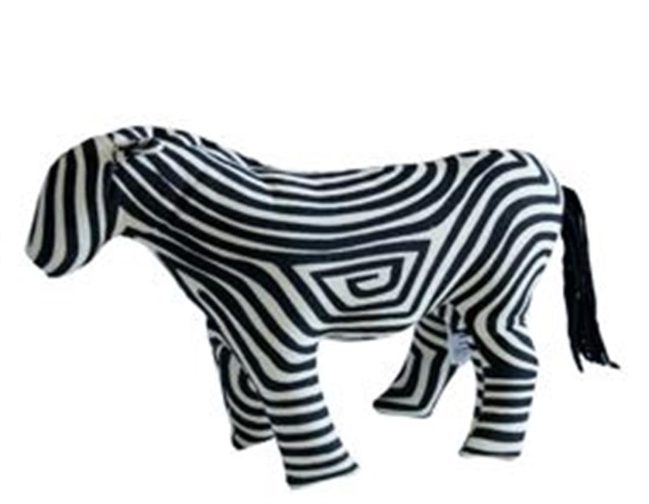 Wolo Dekoratif Obje Zebra Siyah Beyaz Çizgi Desen