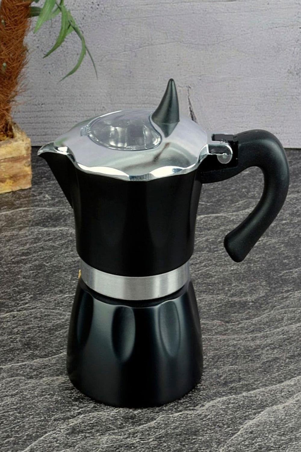 Tohana Şeffaf Kapak 6 Fincanlık Moka Cezve THN66018
