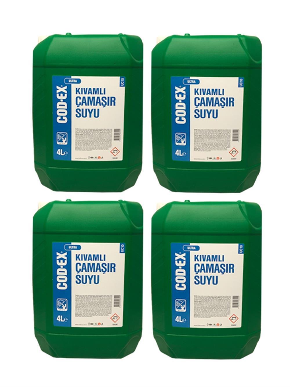COD-EX Kıvamlı Çamaşır Suyu 4 L X 4 Adet