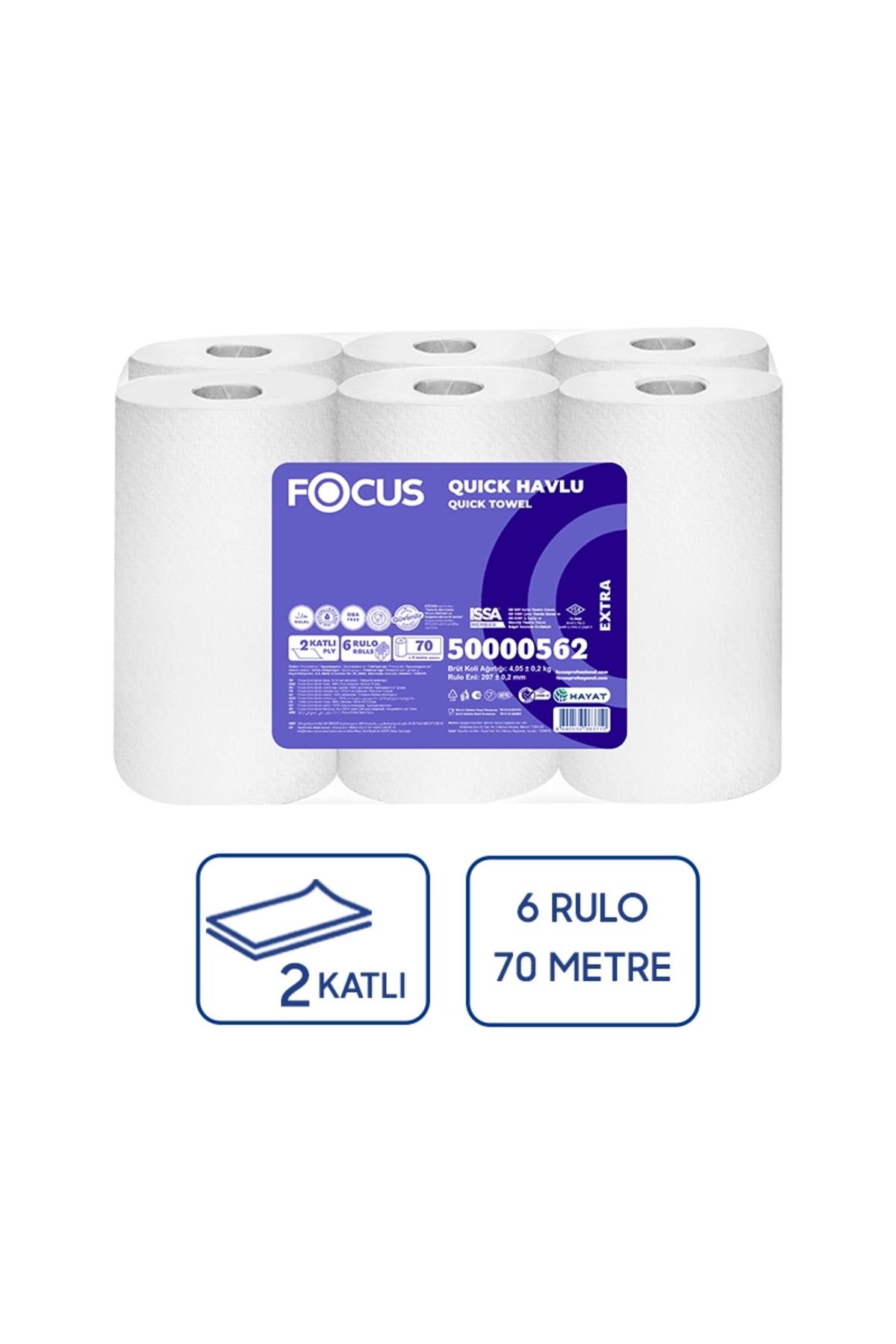 Focus Optimum Quıck Havlu 70m 6 Rulo