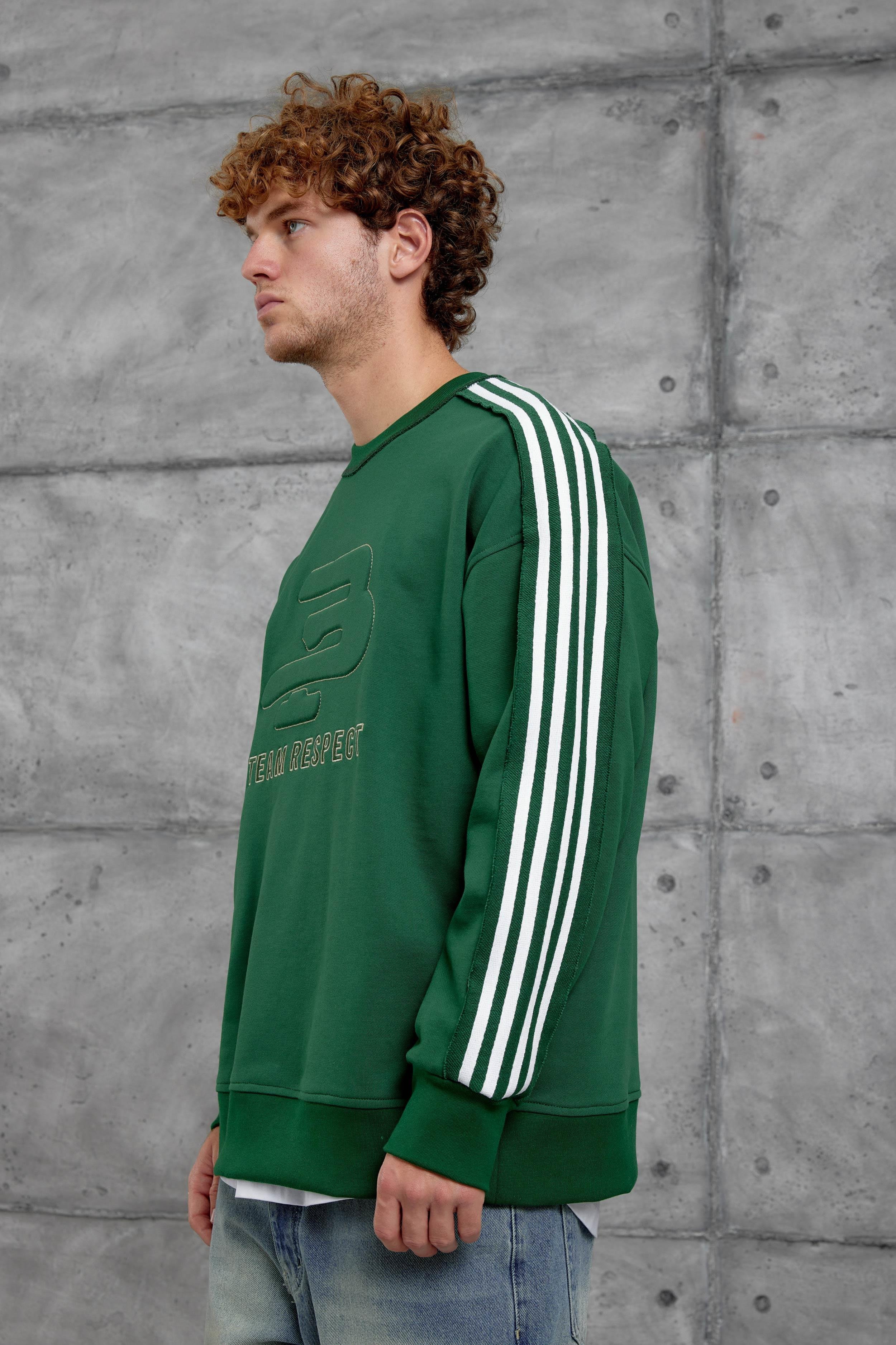 YEŞİL NMRC ŞERİT DETAYLI 9 NUMARA OVERSIZE SWEATSHIRT