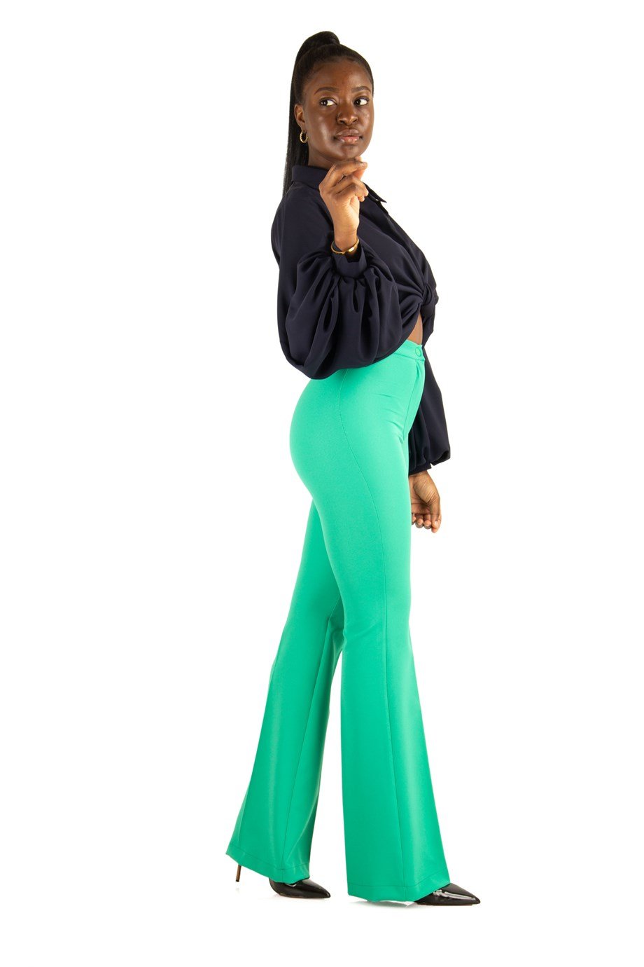 Classic Trouser Office Pant - Grass Green - Wholesale Womens Clothing  Vendors For Boutiques