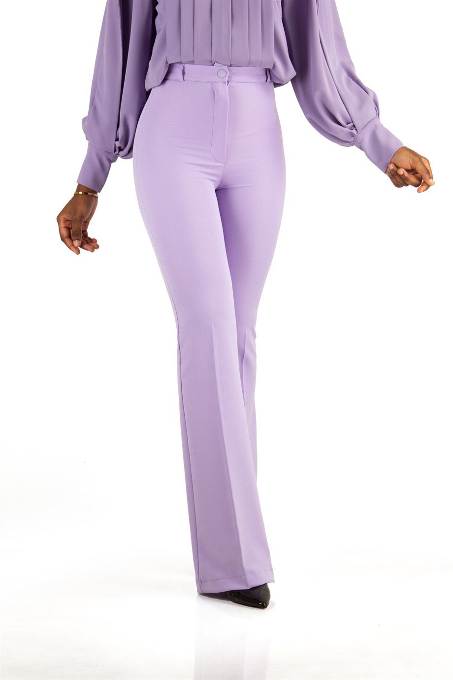 Classic Trouser Office Pant - Lilac - Wholesale Womens Clothing Vendors For  Boutiques