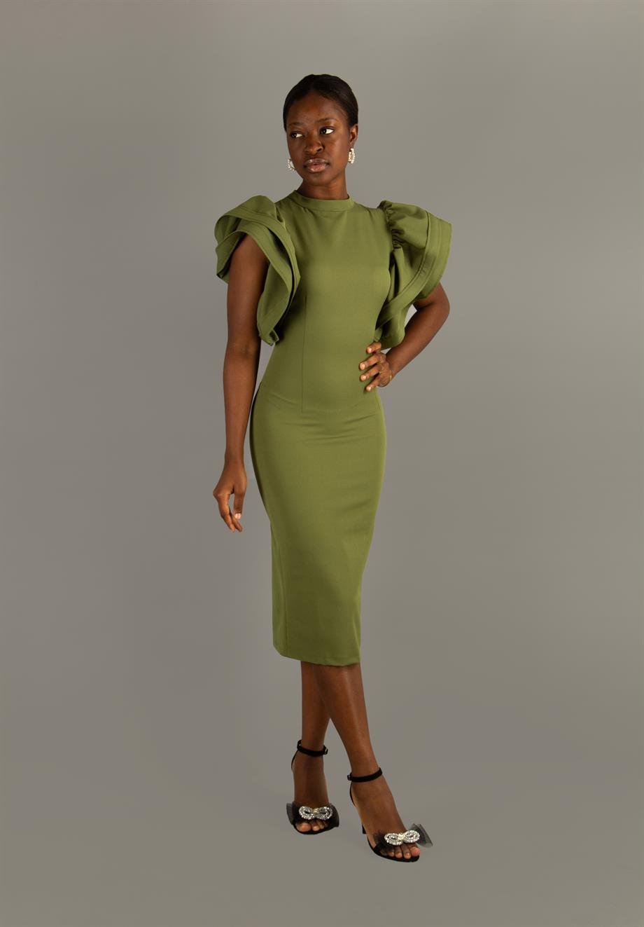 Big sleeve dress hotsell