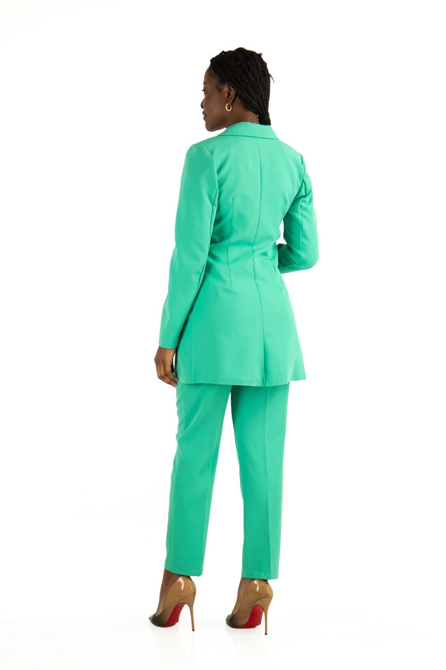 Blazer femme vert new arrivals