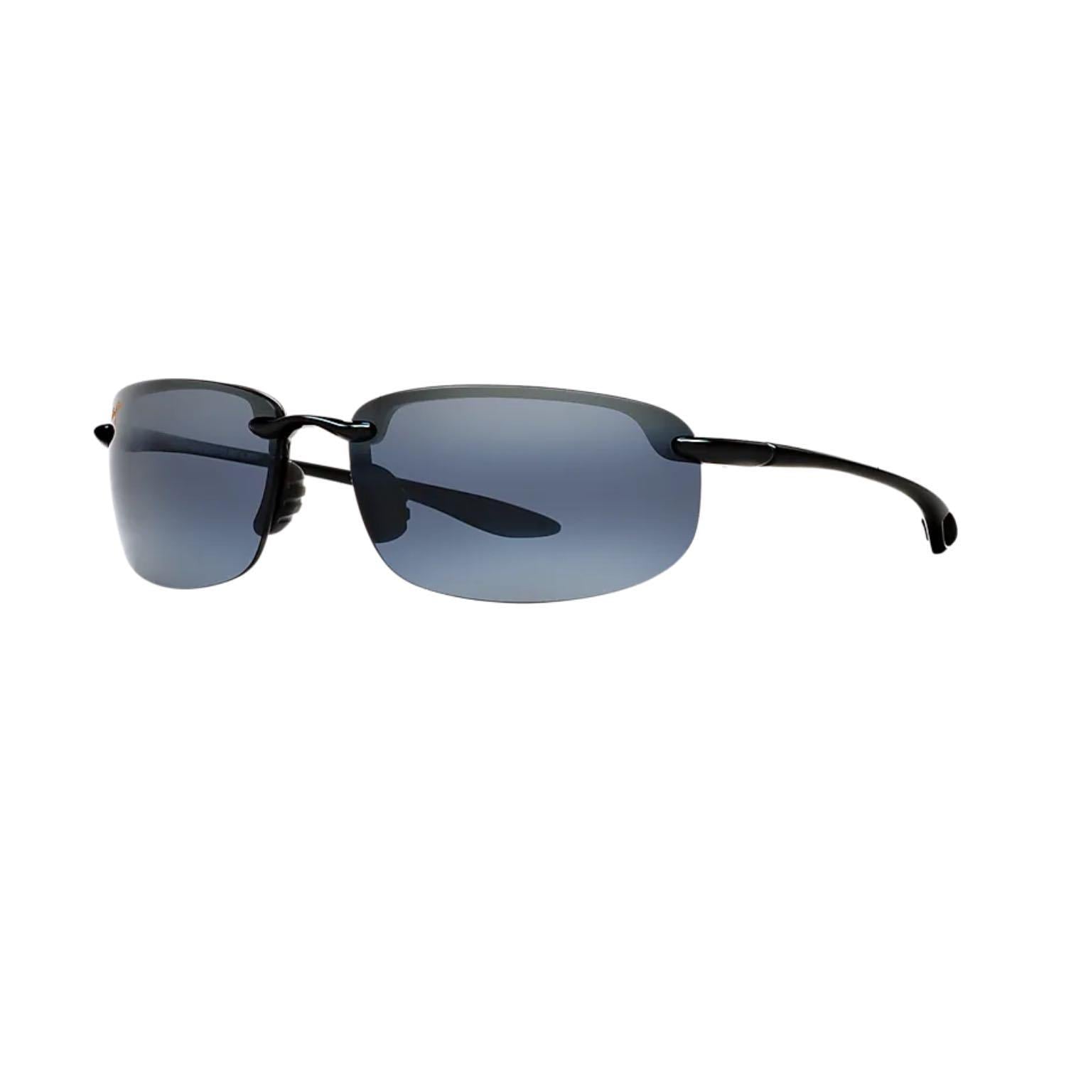 Maui Jim MJ 0407S 001 02 64 Polarize Erkek Siyah Asetat Oval