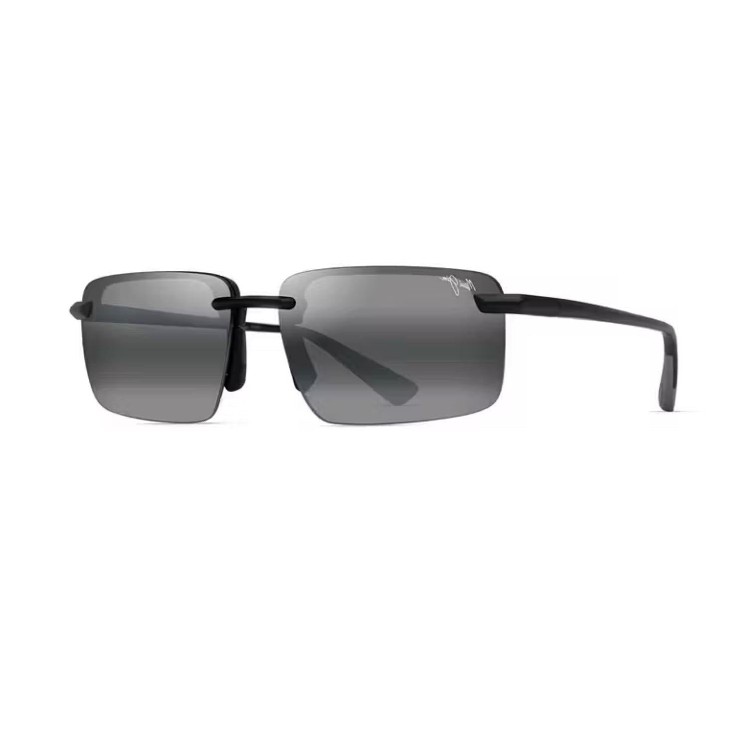 Maui Jim MJ 0626S 002 02 61 Polarize Unisex Dikdörtgen Siyah