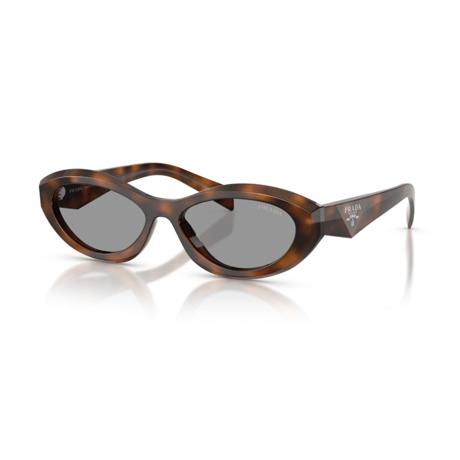 Prada PR 26ZS 20D50Q 55 Kadın Oval Kırçıllı Kahverengi Aseta