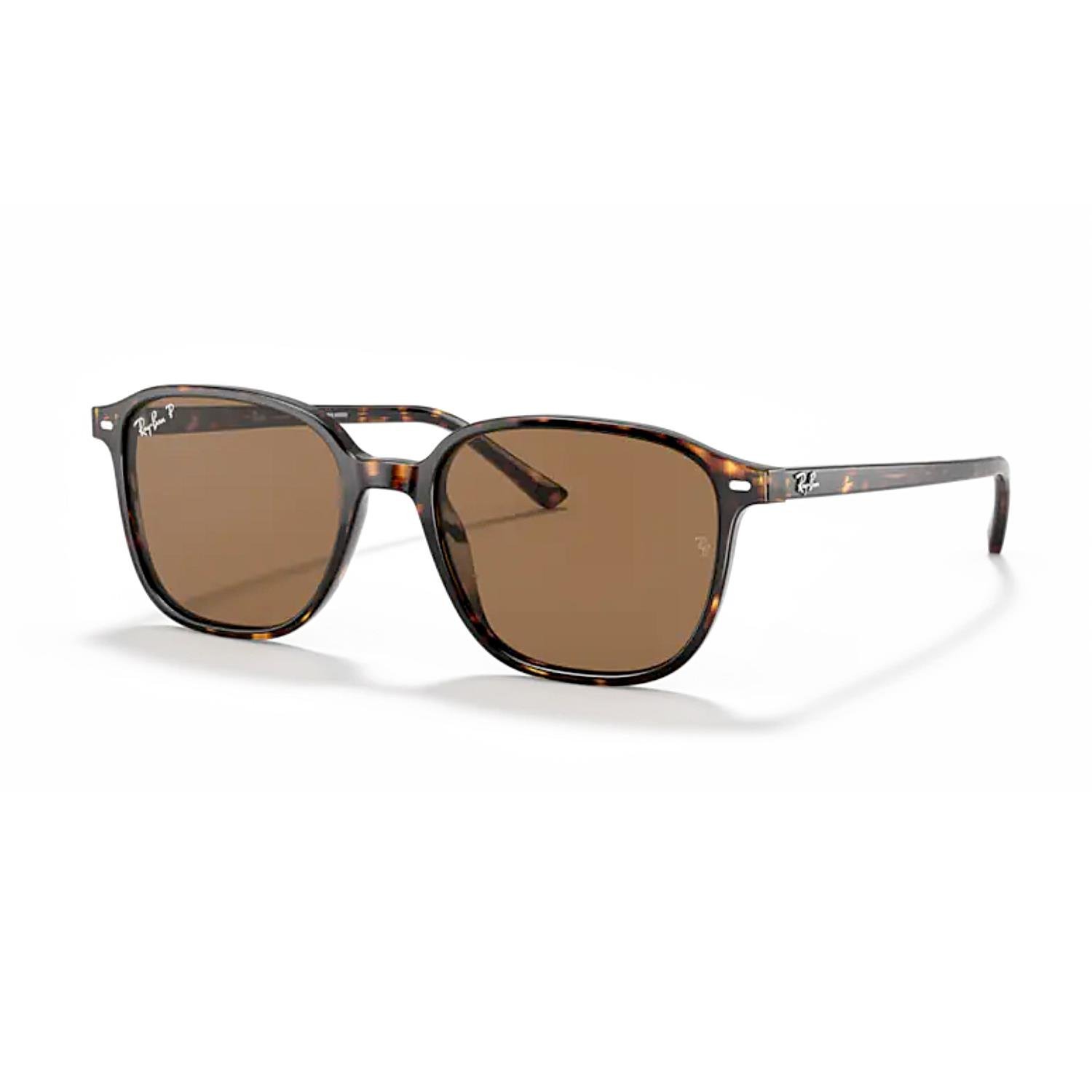 Ray-Ban RB 2193 90257 55 Leonard Unisex Polarize Kahverengi Güneş