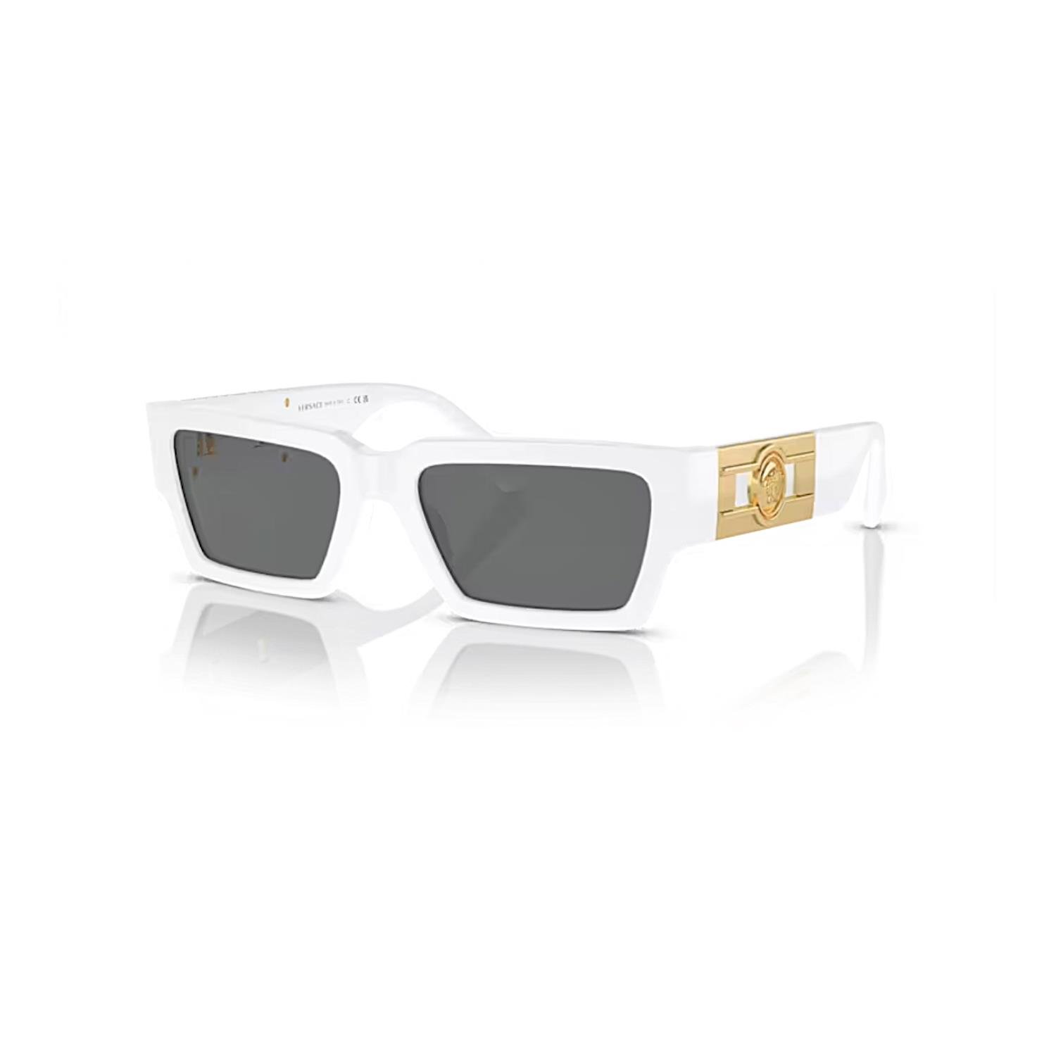 Versace VE 4459 31487 54 Unisex Dikdörtgen Beyaz Kemik Güneş Gözlüğü -  Erişkin Optik