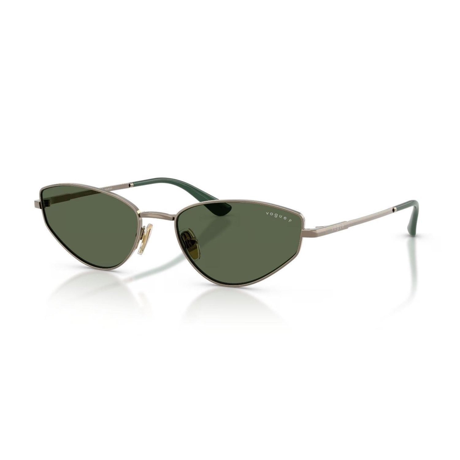 Vogue VO 4339S 51389A 56 Kadın Polarize Cat Eye Kahverengi Metal