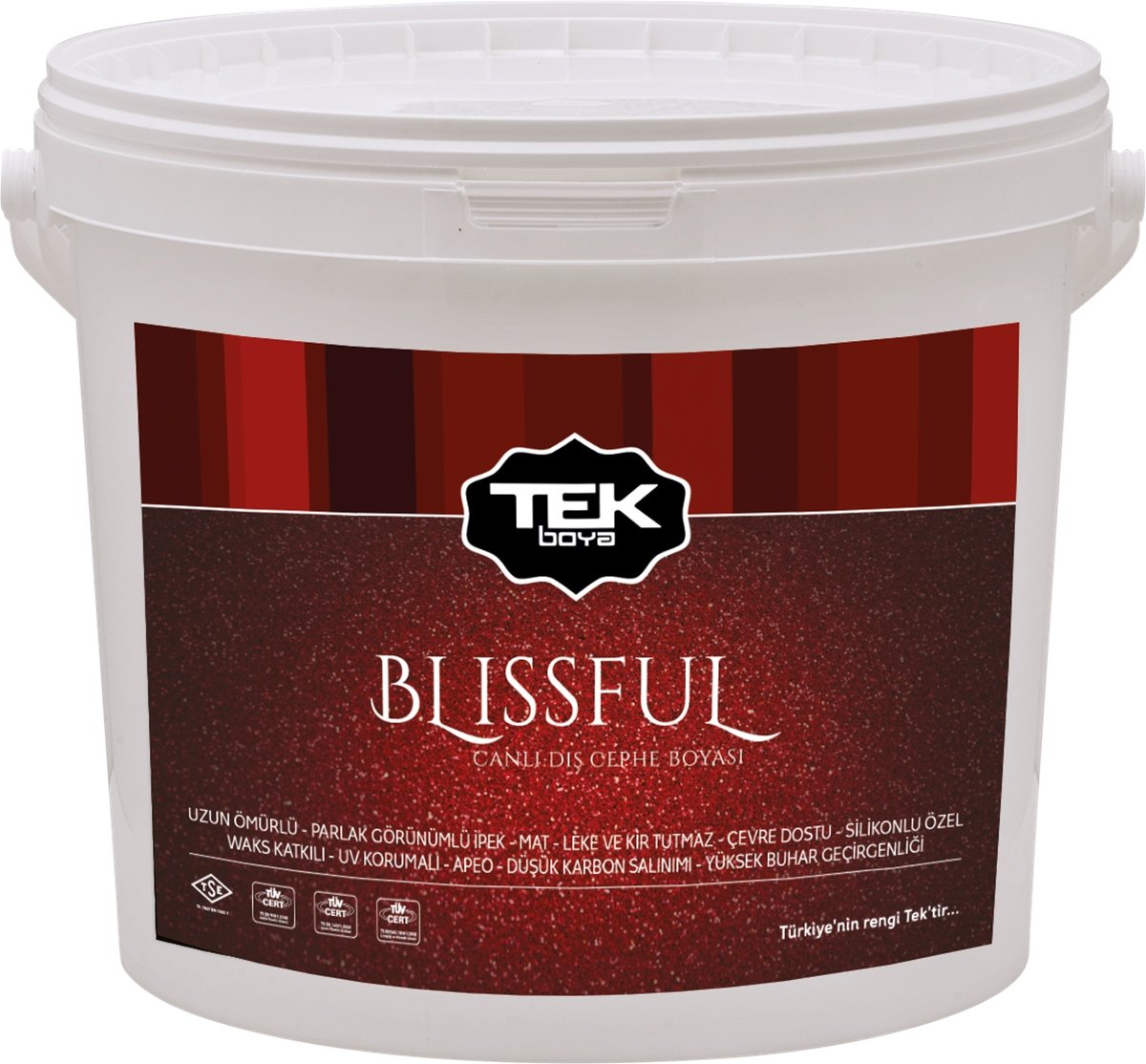 Tek Blıssful Silikonlu Canlı Prlak Dış Cephe Boyası