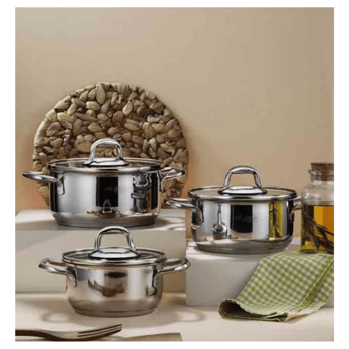 Aryıldız Aria 6 Parça Tencre Set (14-16-18) | Karabaş Home