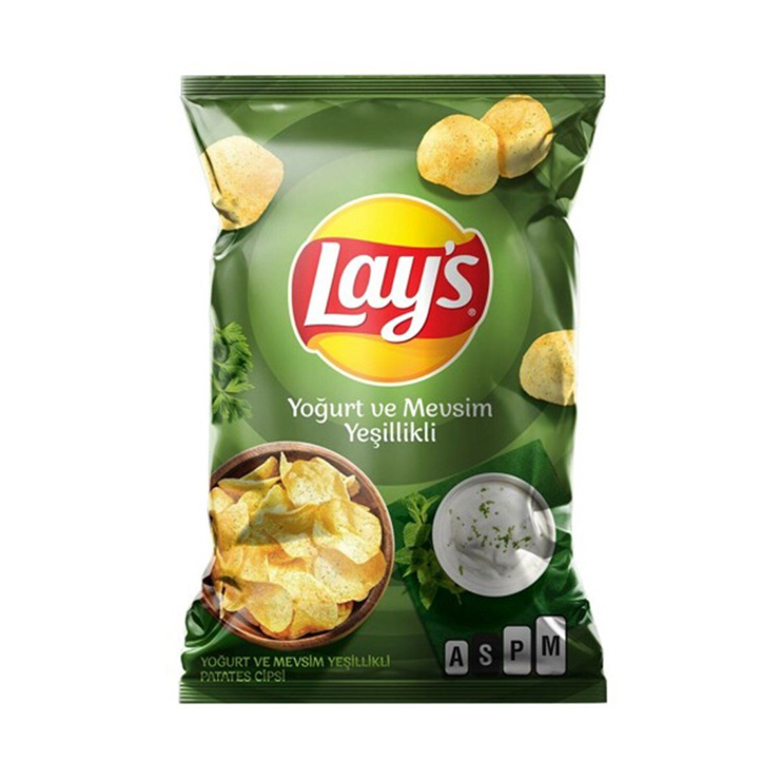 Lay'S Yoğurt & Mevsim Yeşillikli Patates Cipsi Süper Boy 107 Gr - Onur  Market