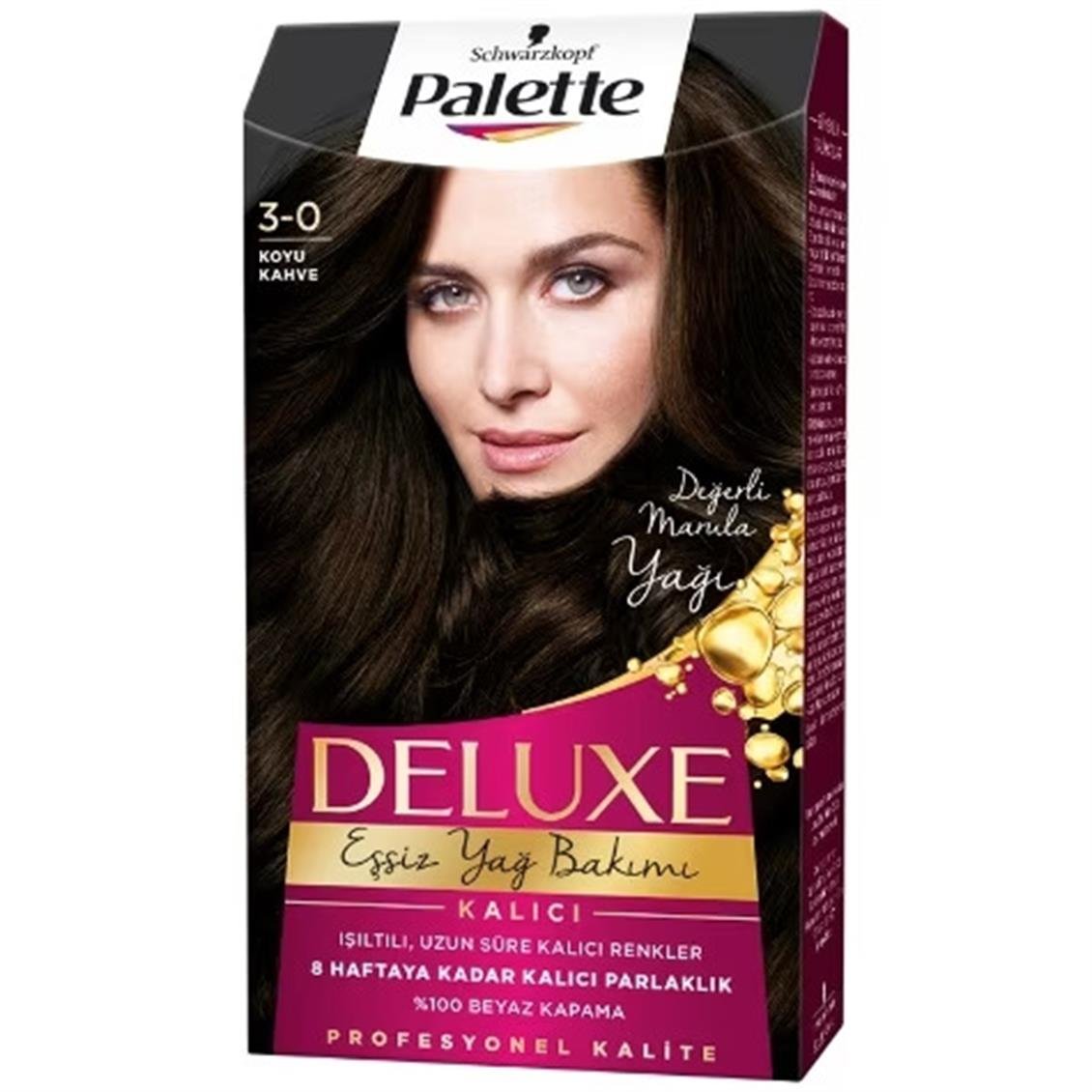 Palette Deluxe 3-0 Koyu Kahve Saç Boyası - Onur Market
