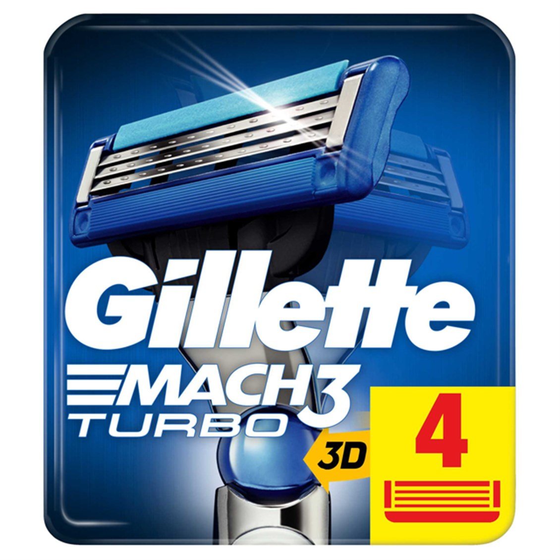 Gillette Mach 3 Turbo Yedek Tıraş Bıçağı 4'lü - Onur Market