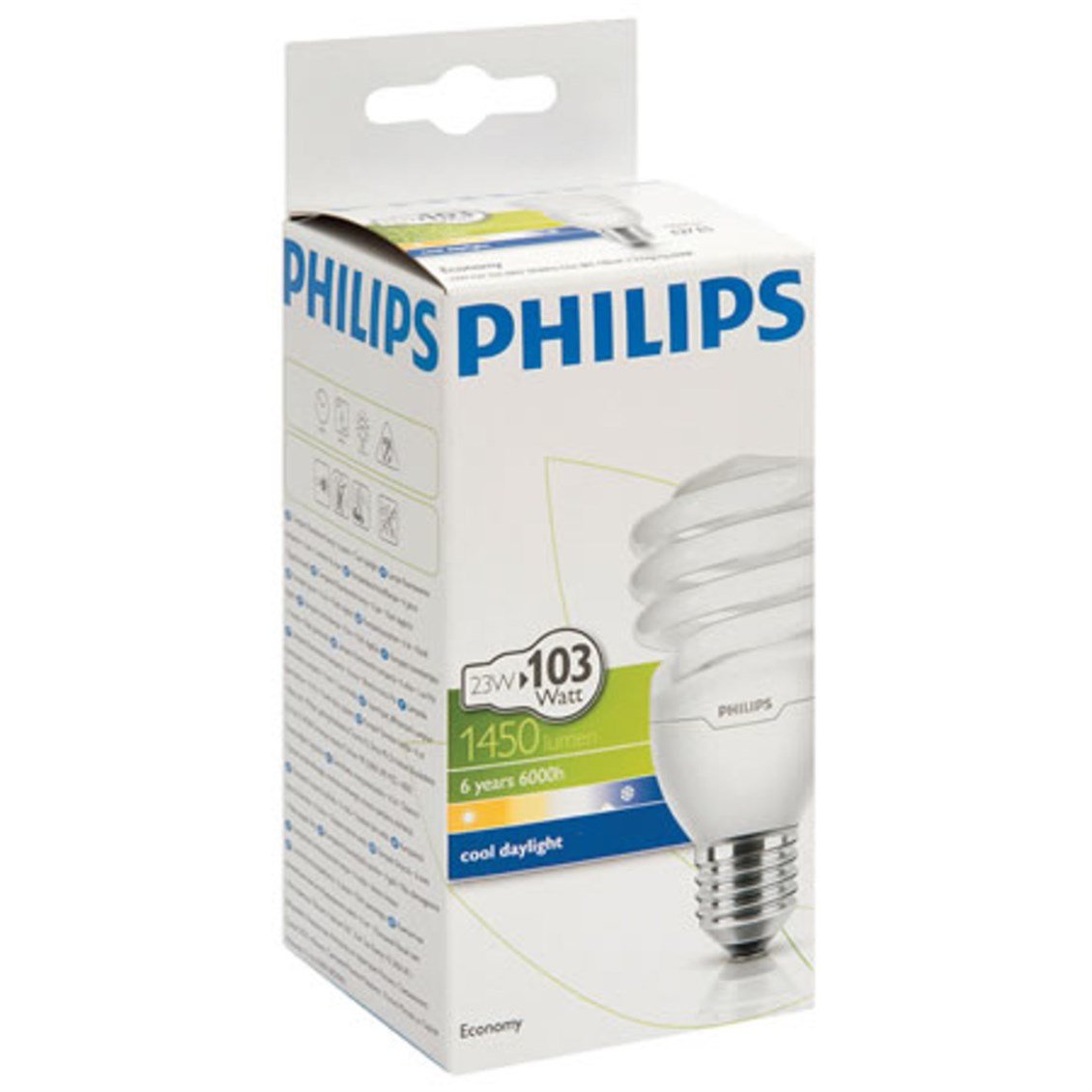 Philips Econ Twister Tasarruflu Beyaz Ampul 23 W E27 - Onur Market