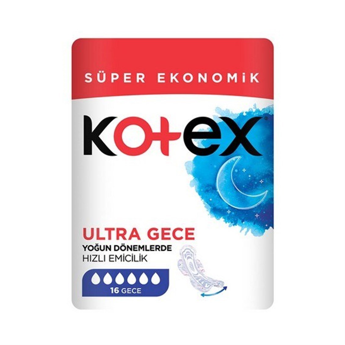 Kotex Ultra Hijyenik Ped Süper Ekonomik Gece 16'lı - Onur Market