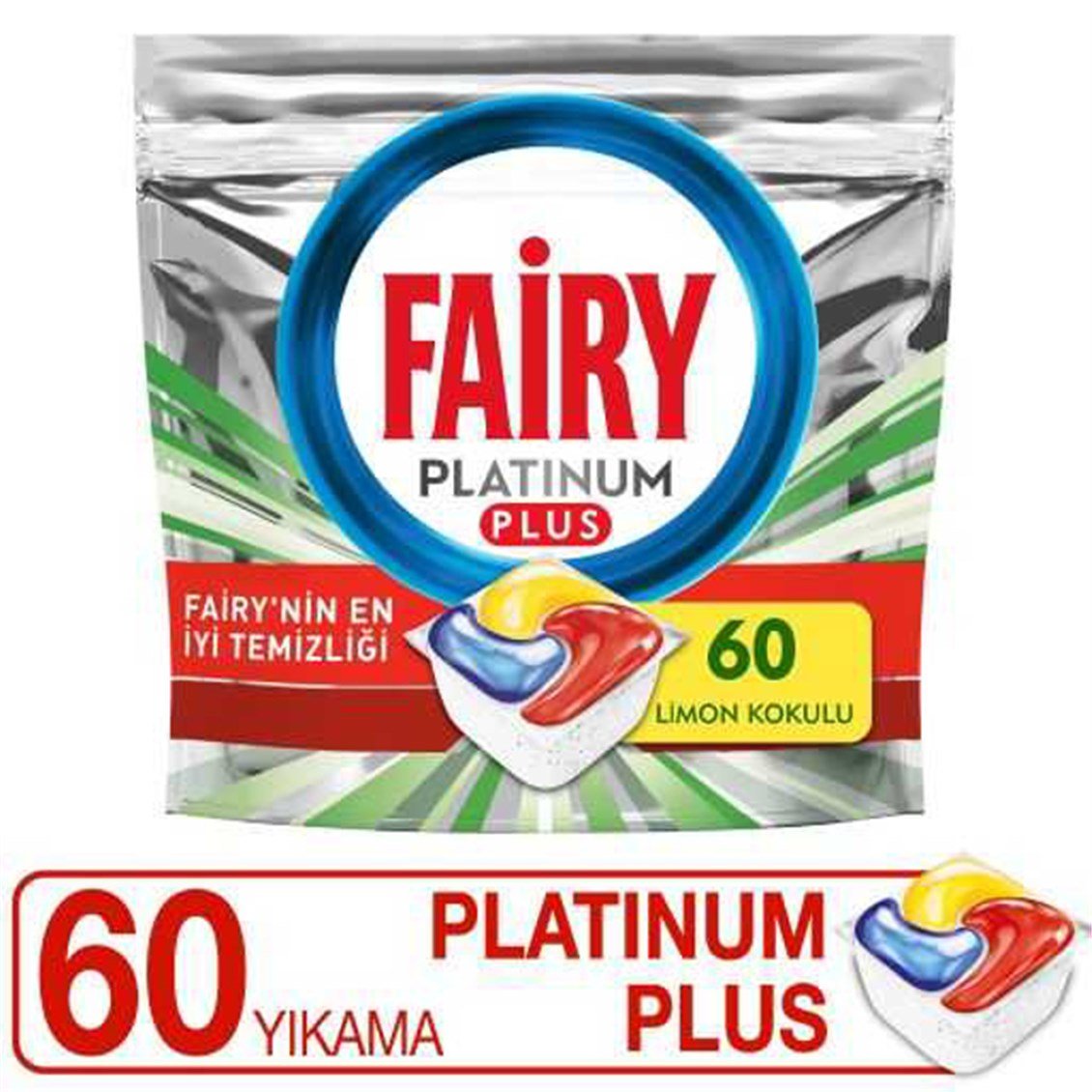 Fairy Platinum Plus Bulaşık Makinesi Deterjanı 60 Yıkama - Onur Market