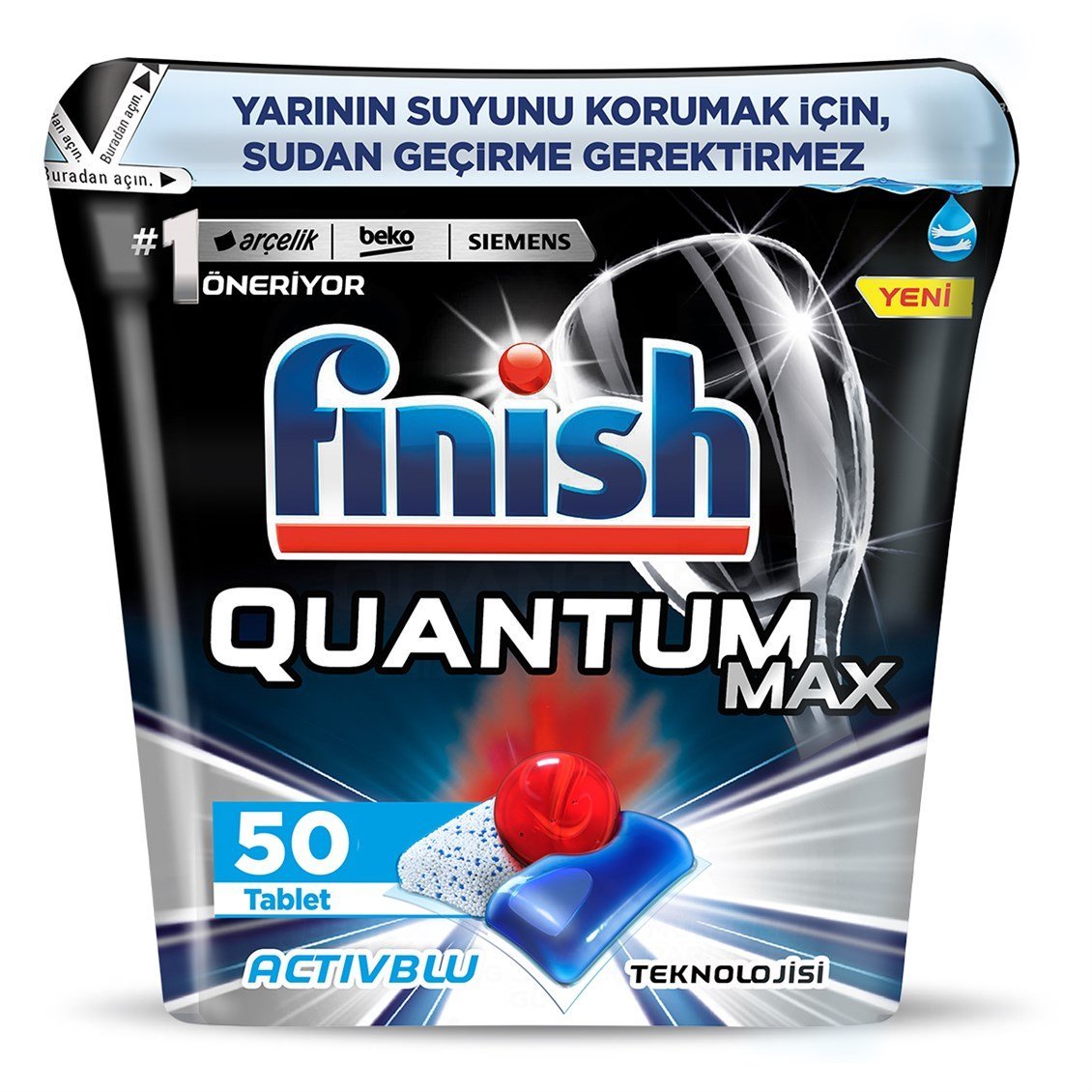 Finish Quantum Max 50 Kapsül Bulaşık Makinesi Deterjanı - Onur Market