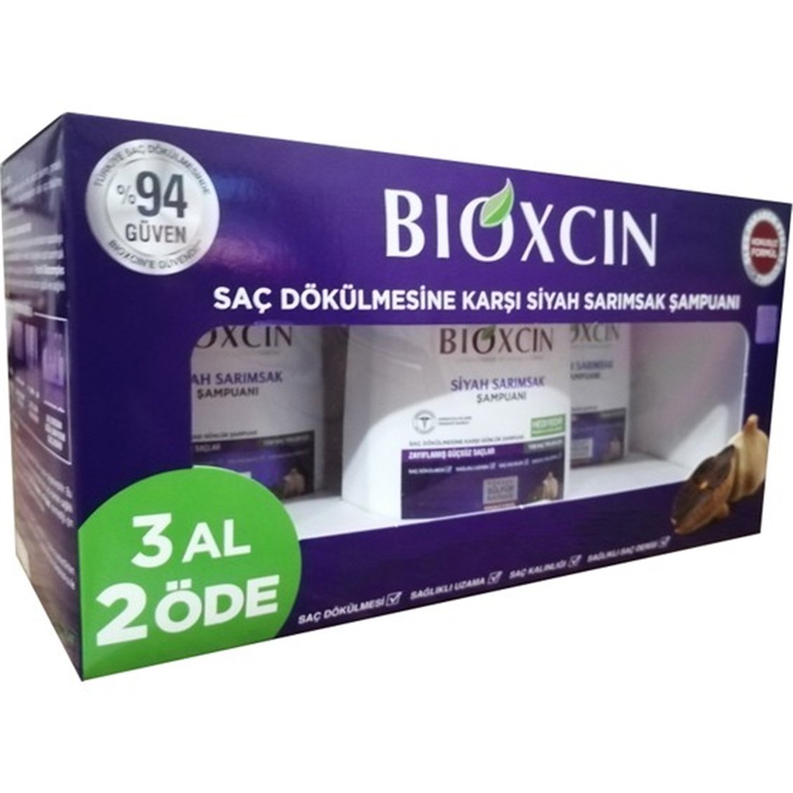 Bioxcin Siyah Sarımsak Şampuan 300 ml - Onur Market