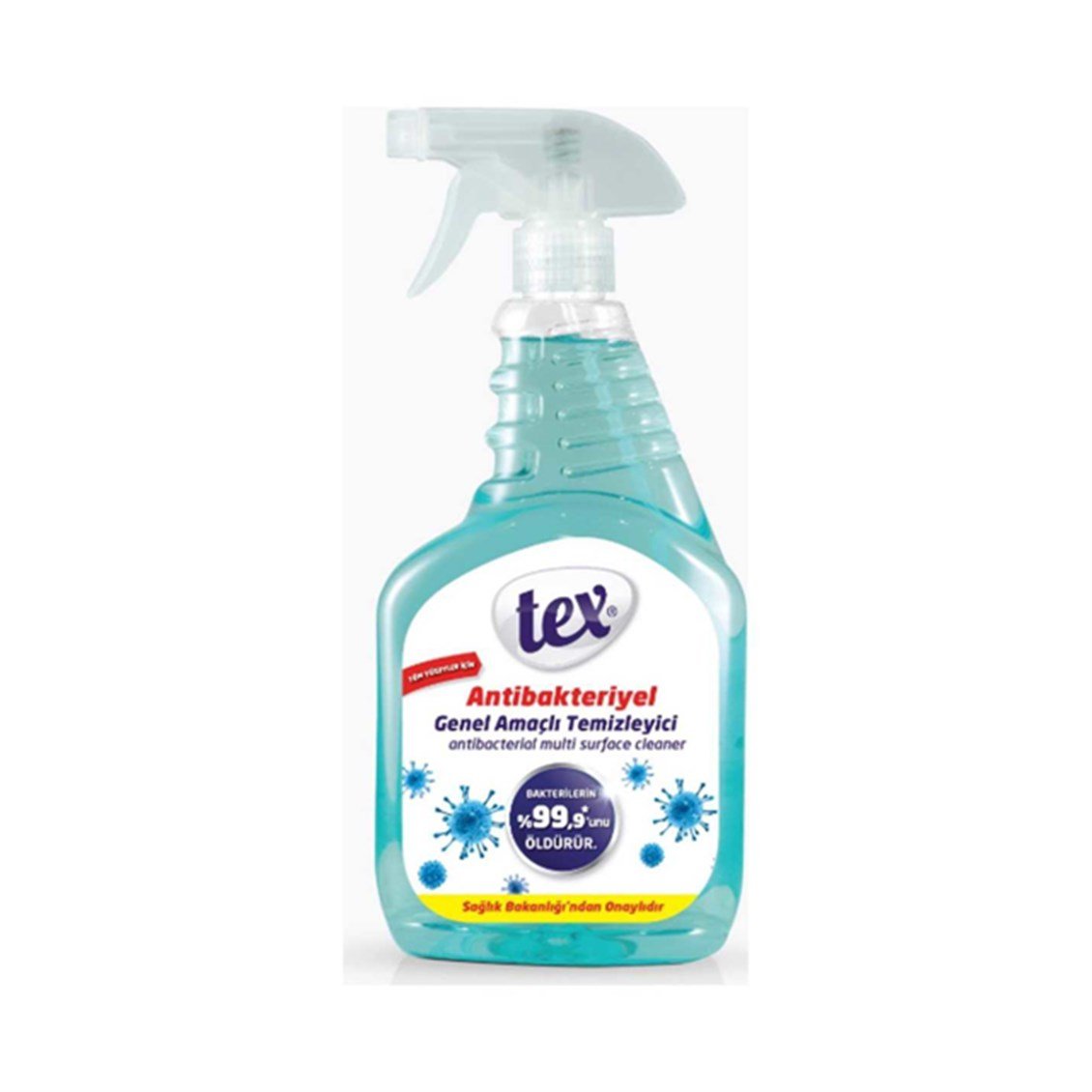 Tex Antibakteriyel Genel Amaçlı Temizleyici Sprey Mavi 750 ml - Onur Market