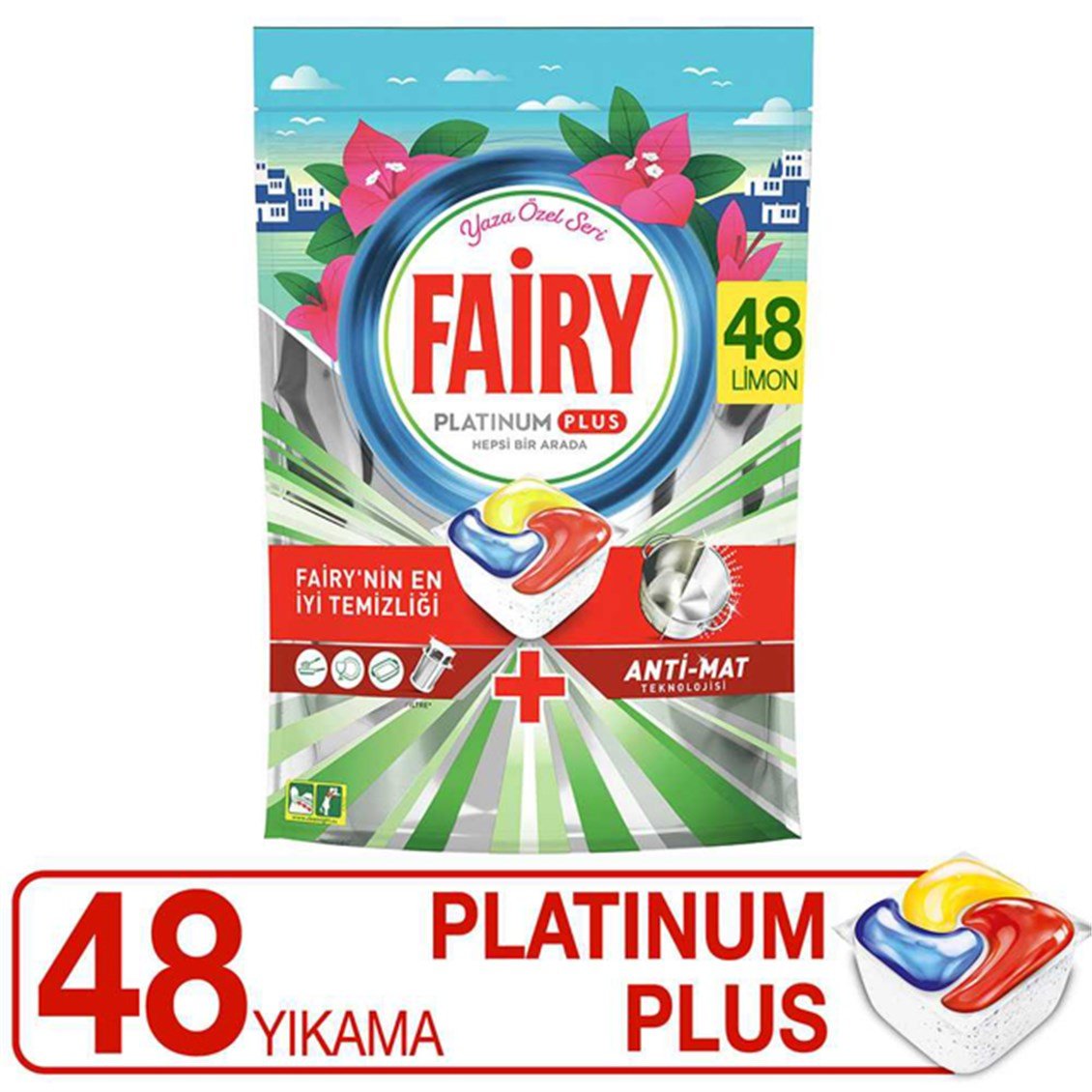 Fairy Platinum Plus Özel Seri Bulaşık Makinesi Tableti 48'li - Onur Market