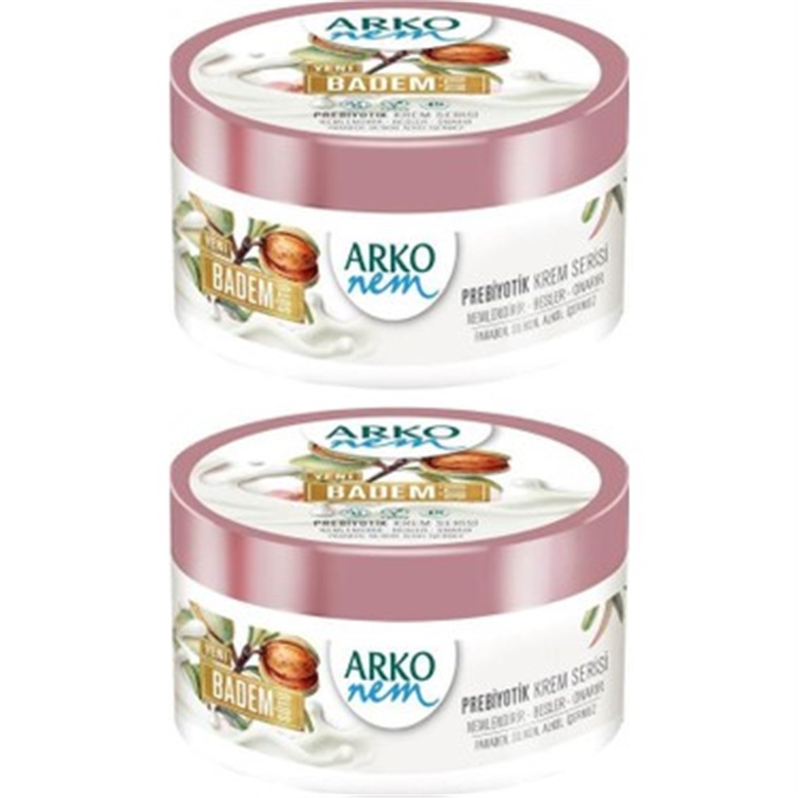 Arko Krem Prebiyotik Badem Yağı 250+250 ml - Onur Market