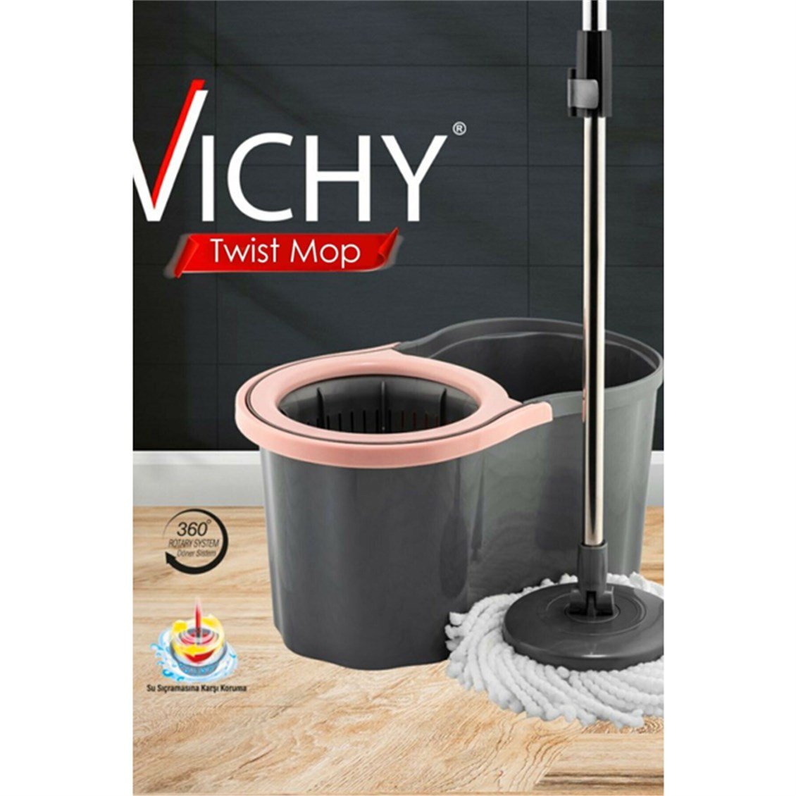 Vichy Ecojet Twist Döner Başlıklı Temizlik Seti - Onur Market