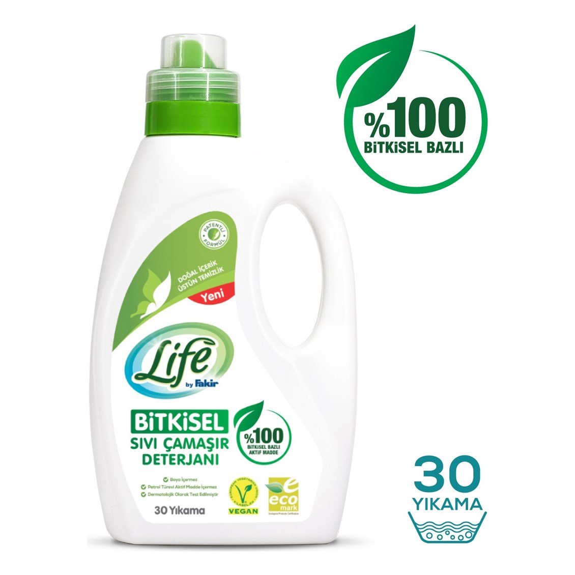 Life by Fakir %100 Bitkisel Bazlı Sıvı Çamaşır Deterjanı 1500 ml - Onur  Market