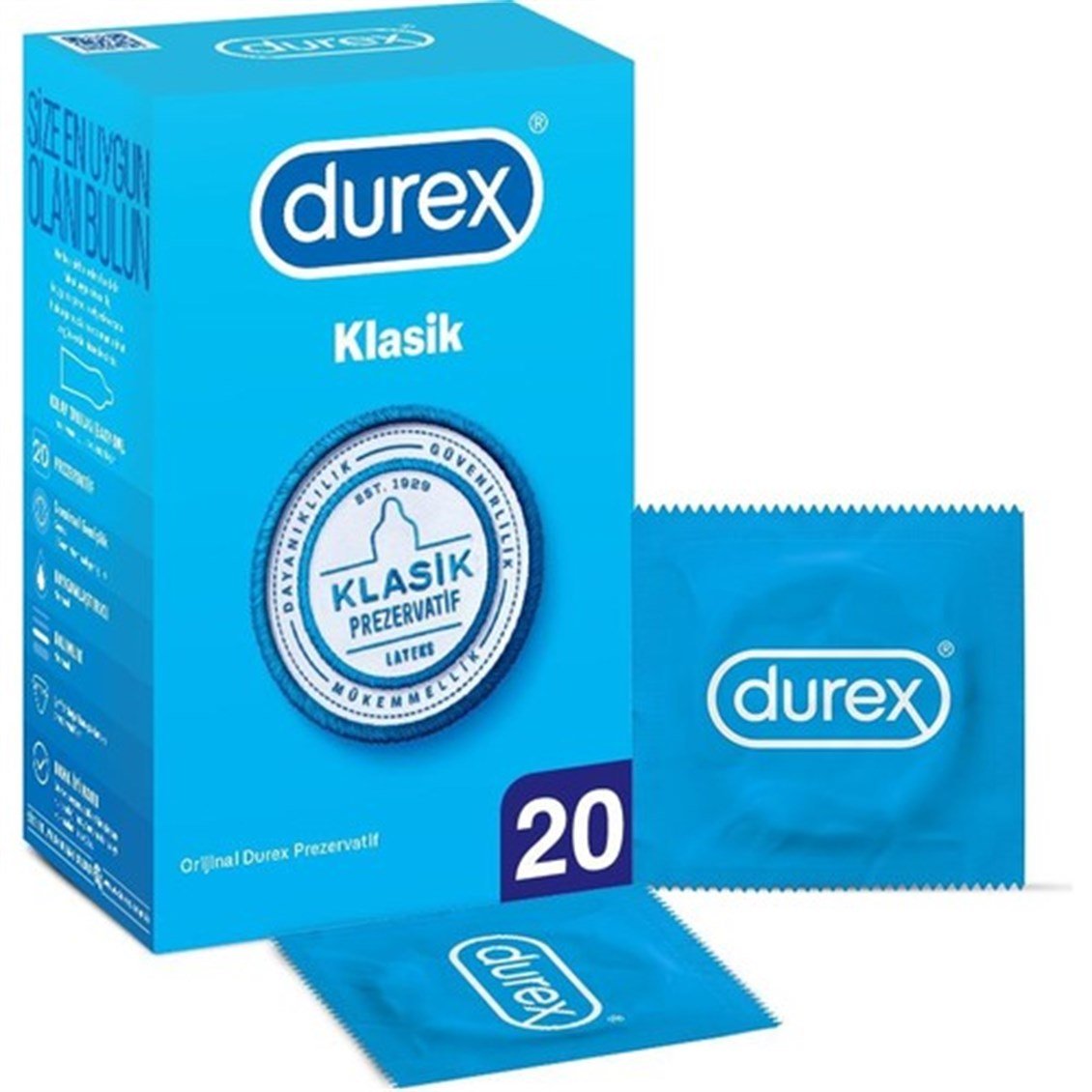 Durex Klasik Prezervatif 20'li - Onur Market