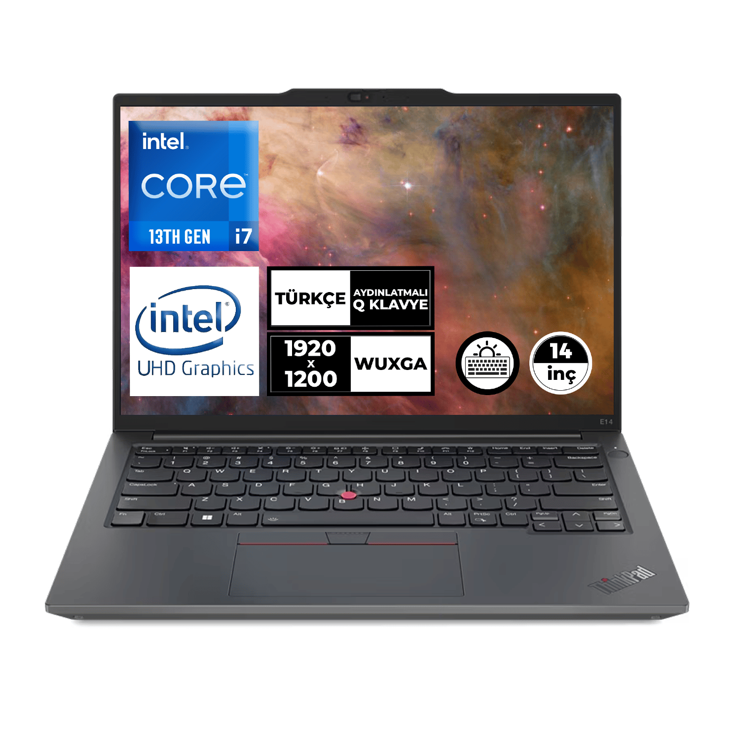 LENOVO ThinkPad E14 Gen 5 i7-13700H 16GB 1TB SSD 14" WUXGA Freedos  Taşınabilir Bilgisayar 21JLS20KTX003 21JLS20KTX003