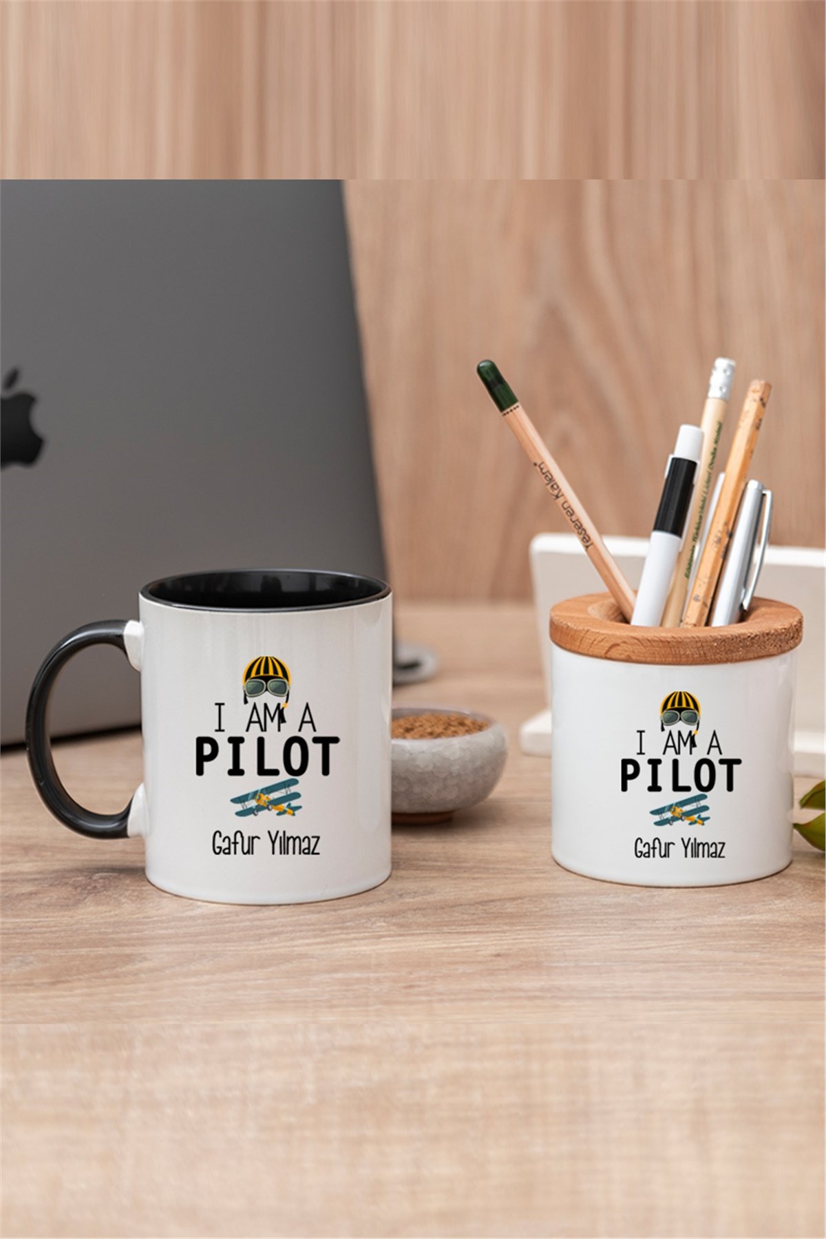 Pilot Renkli Kupa Bardak ve Kalemlik | Hediye Dükkanı