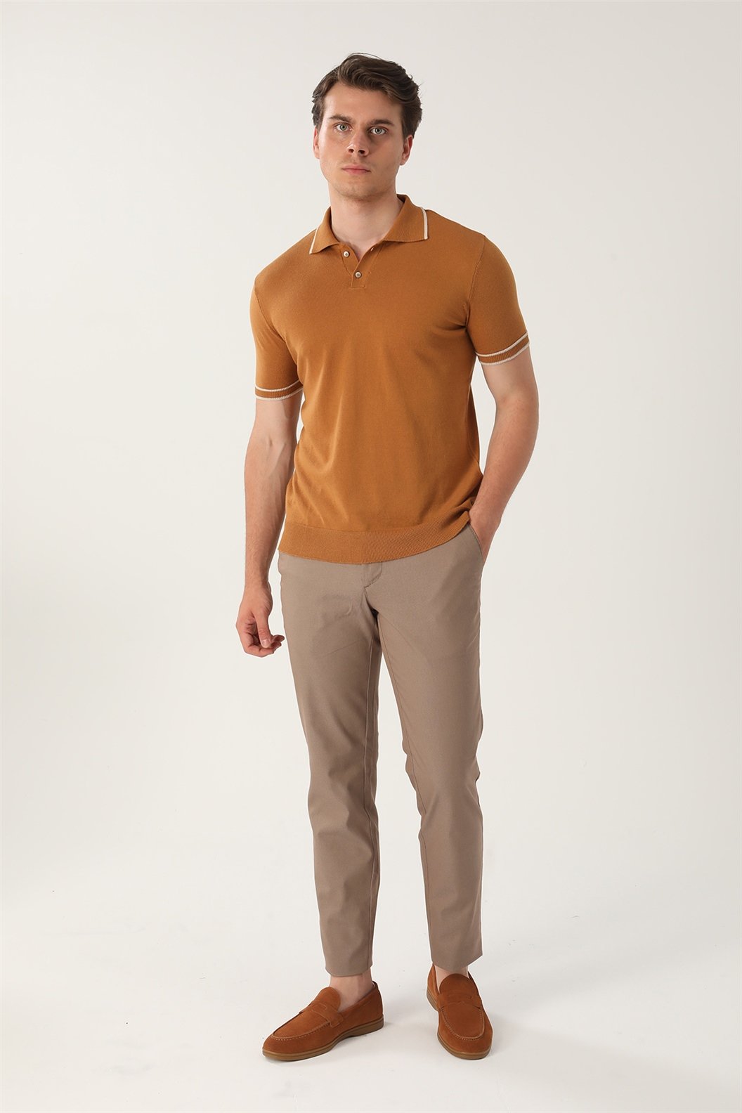 TABA Slim Fit Polo Yaka T-Shirt