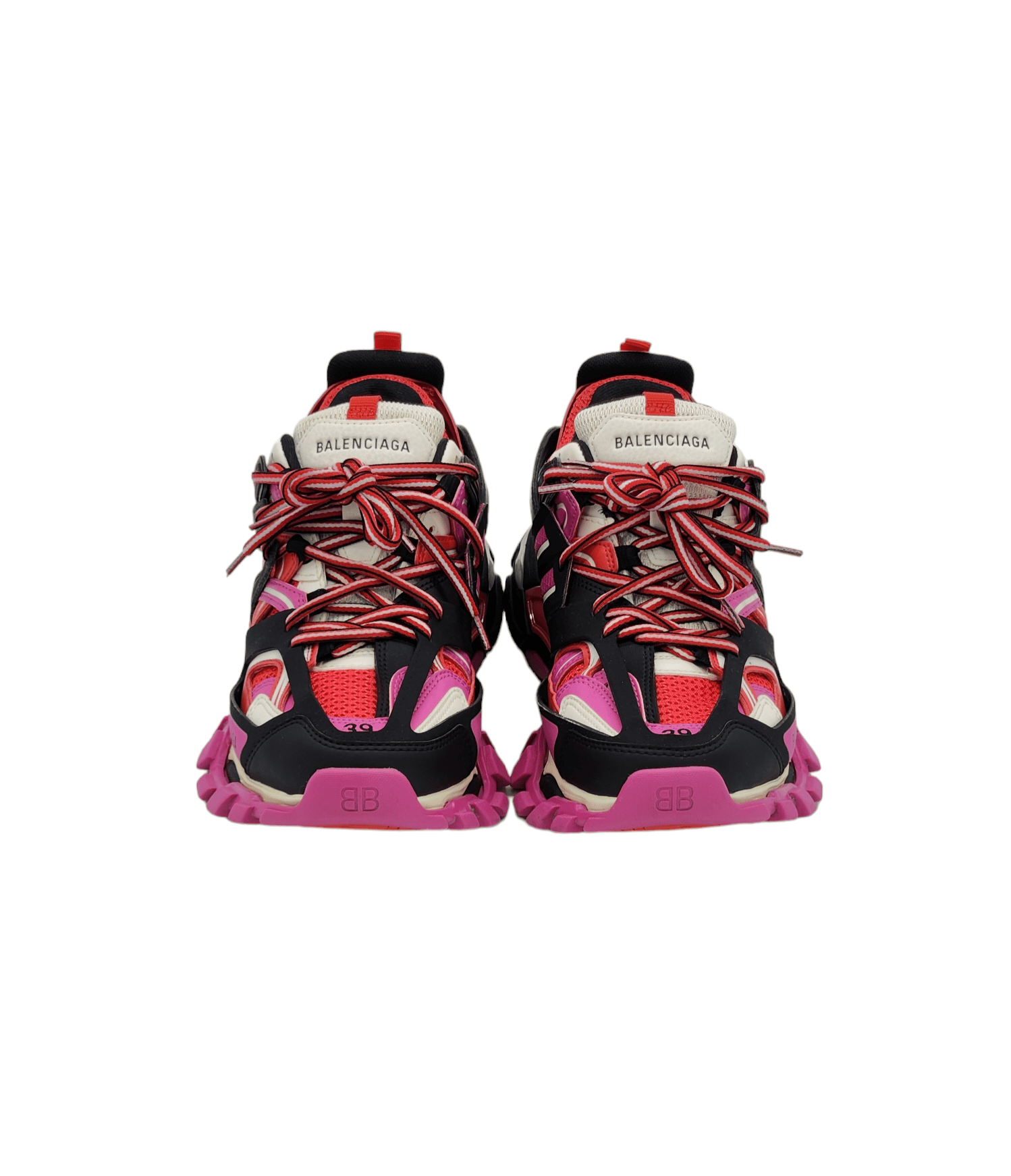 Balenciaga Pink Red Track Sneakers 39
