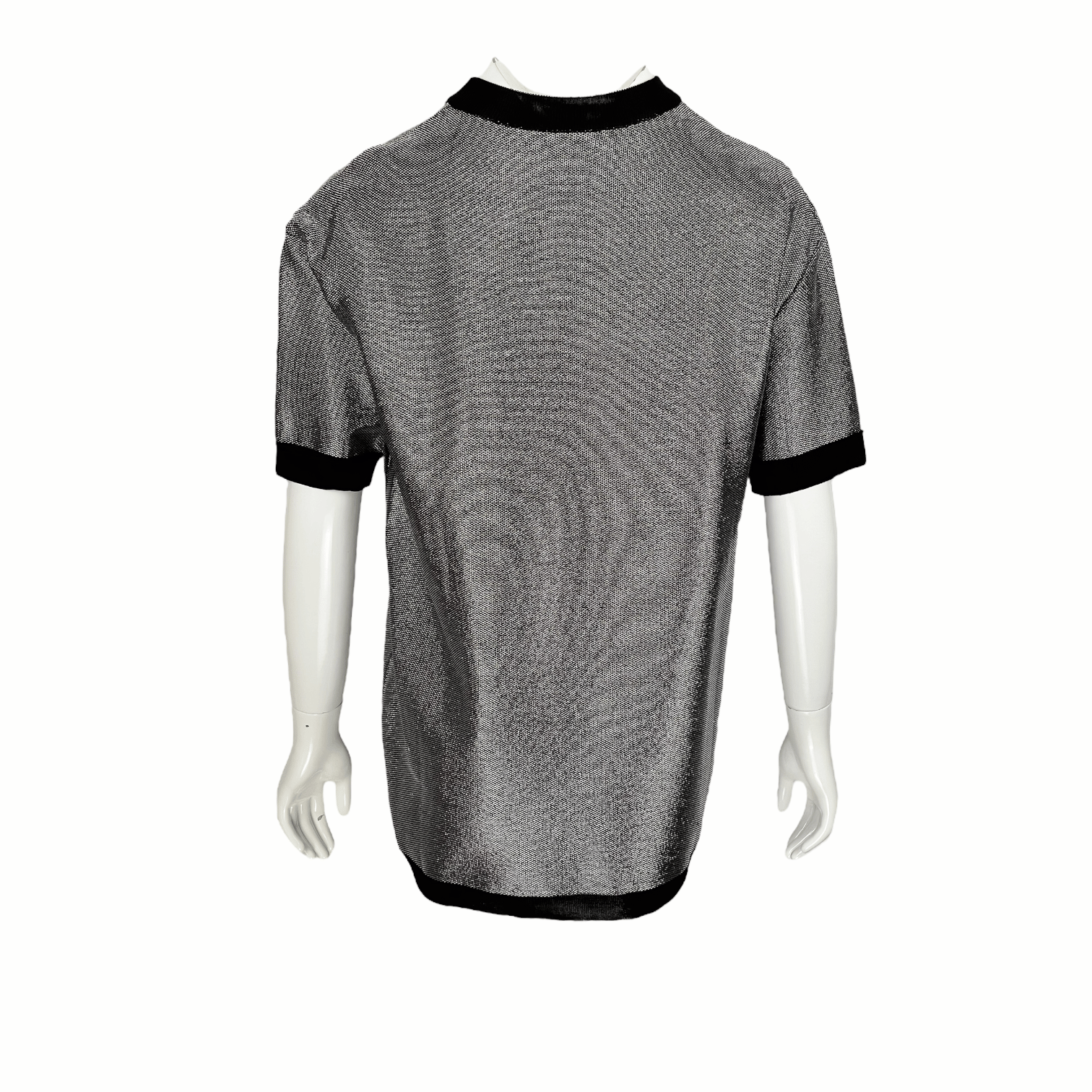 Balmain Metallic Silver Logo Tshirt 38