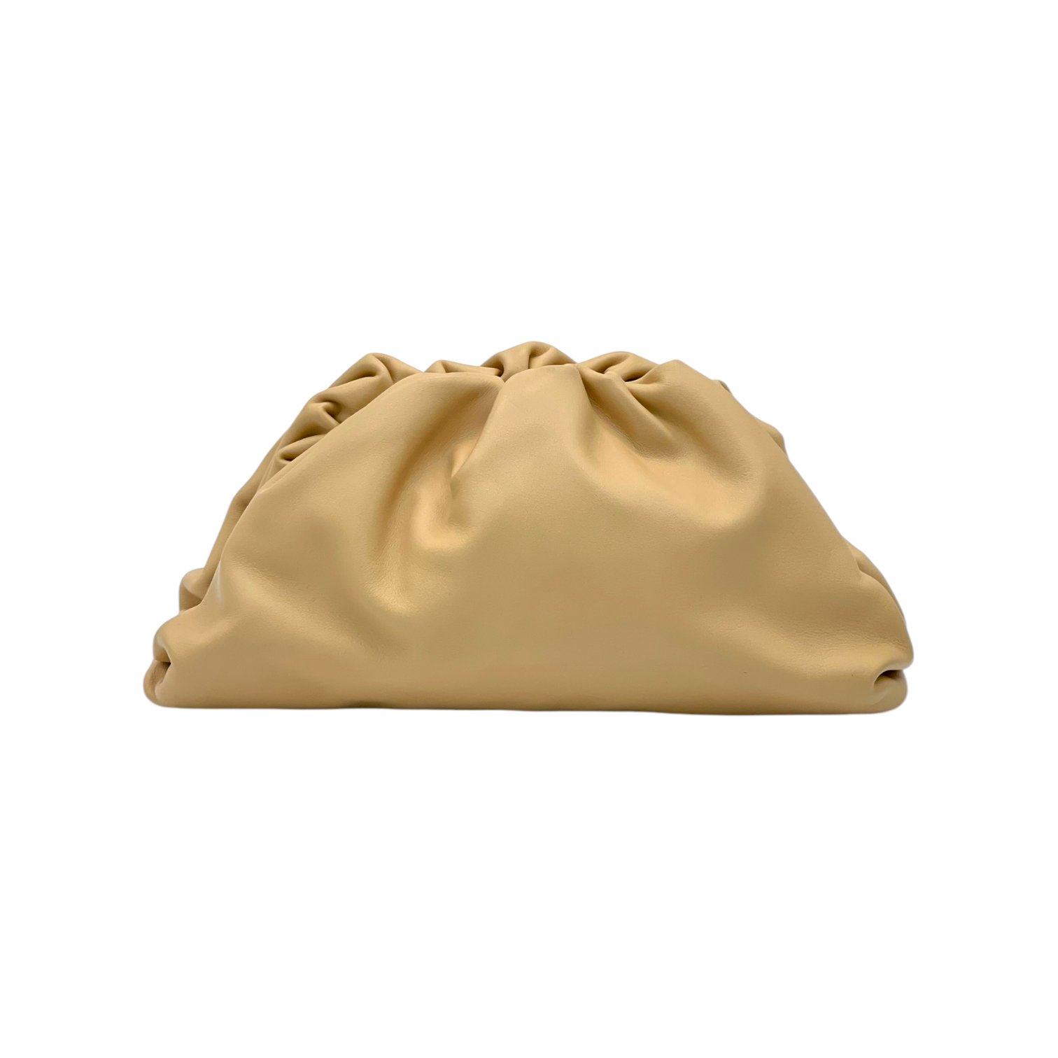 Bottega Veneta Beige Leather Teen Pouch