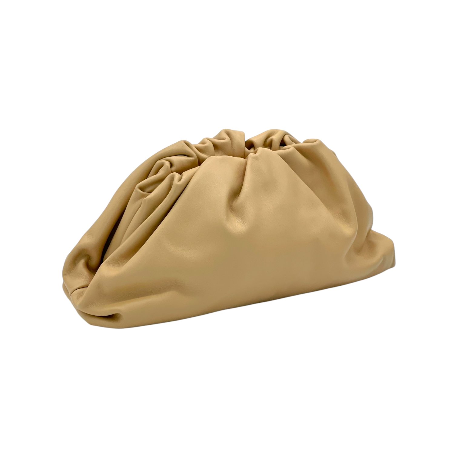 Bottega Veneta Beige Leather Teen Pouch