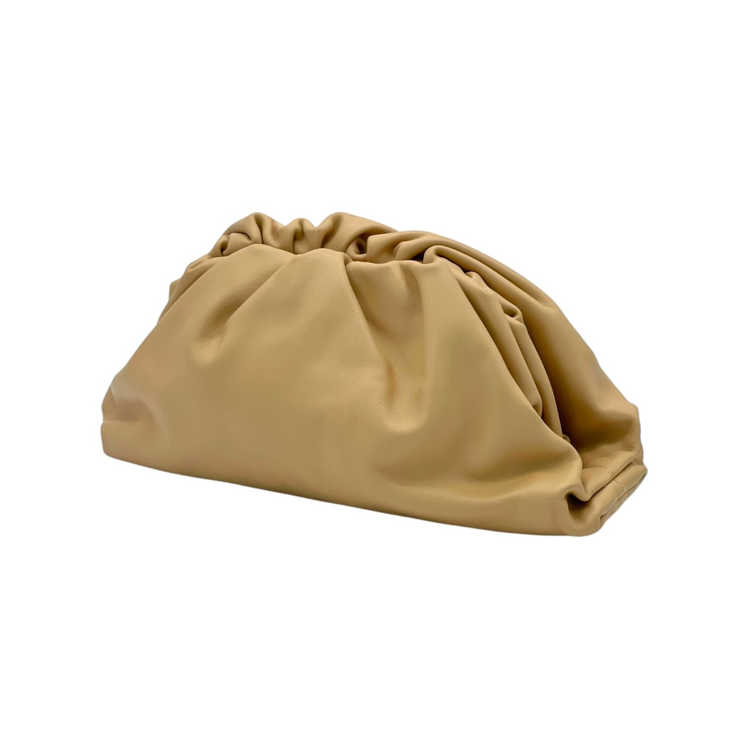 Bottega Veneta Beige Leather Teen Pouch