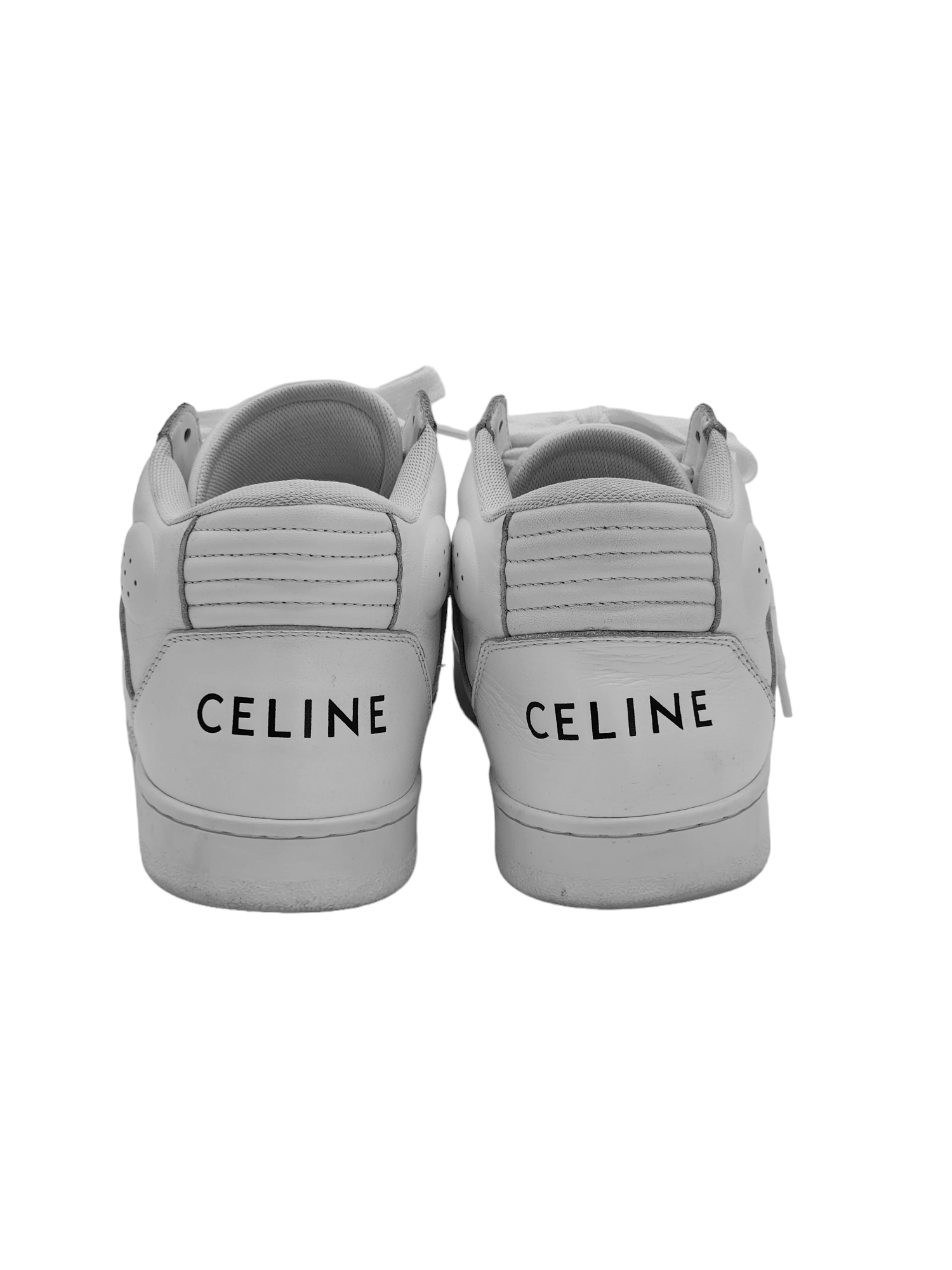 Celine White Leather Sneakers 38