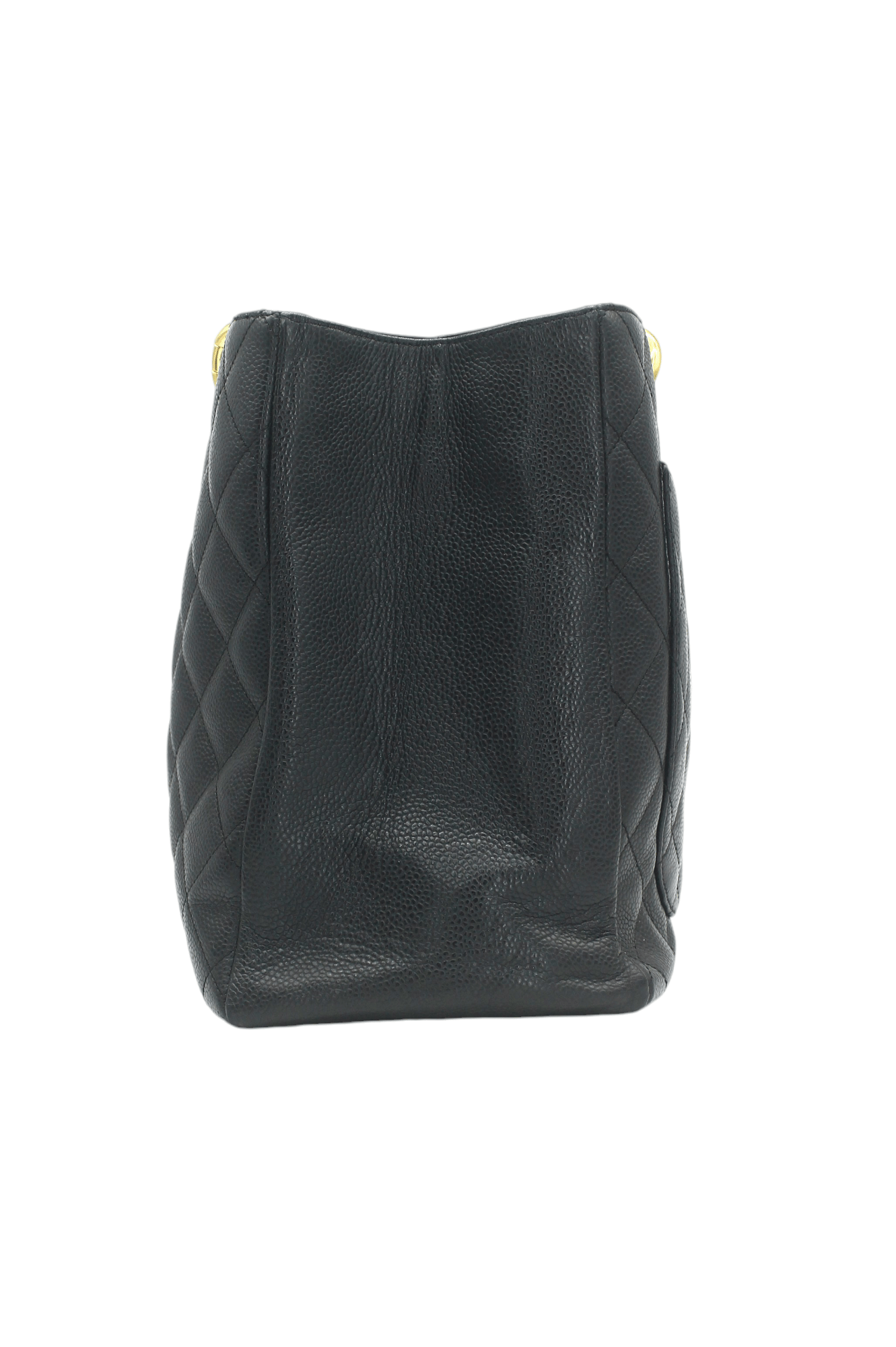 Chanel black leather tote outlet