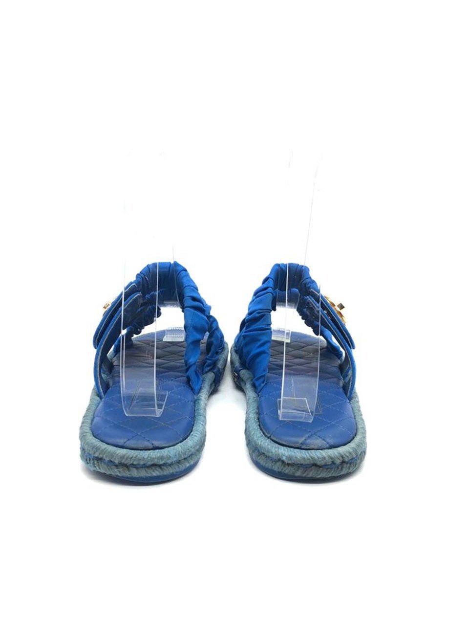 Chanel blue sandals best sale